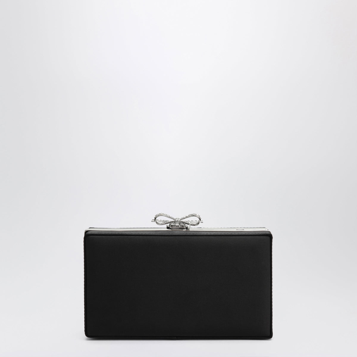 Self-Portrait Silver Crystal Mesh Clutch Bag Women SELF-PORTRAIT