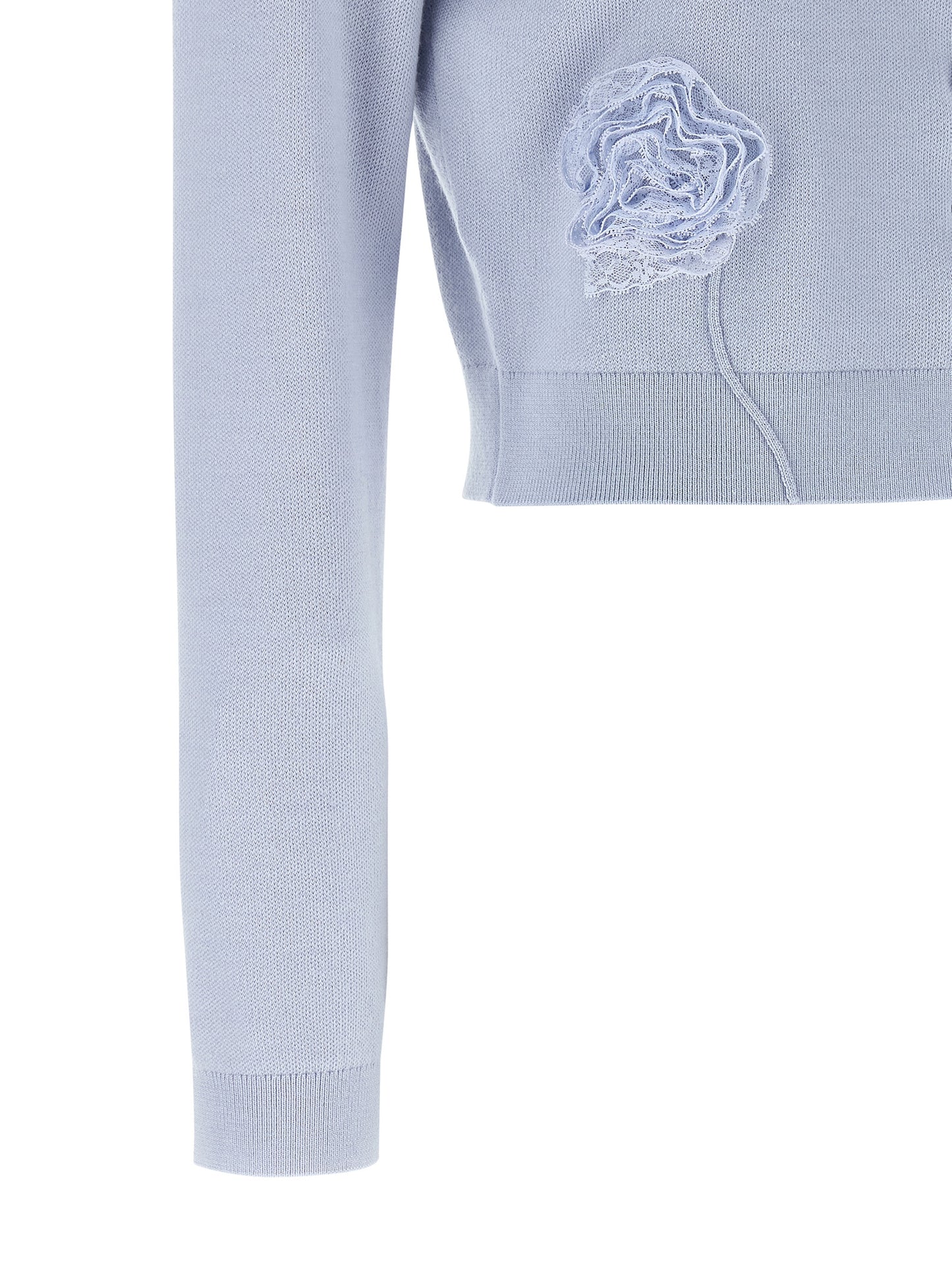 Self Portrait Women 'Blue Flower Knit' Cardigan SELF-PORTRAIT