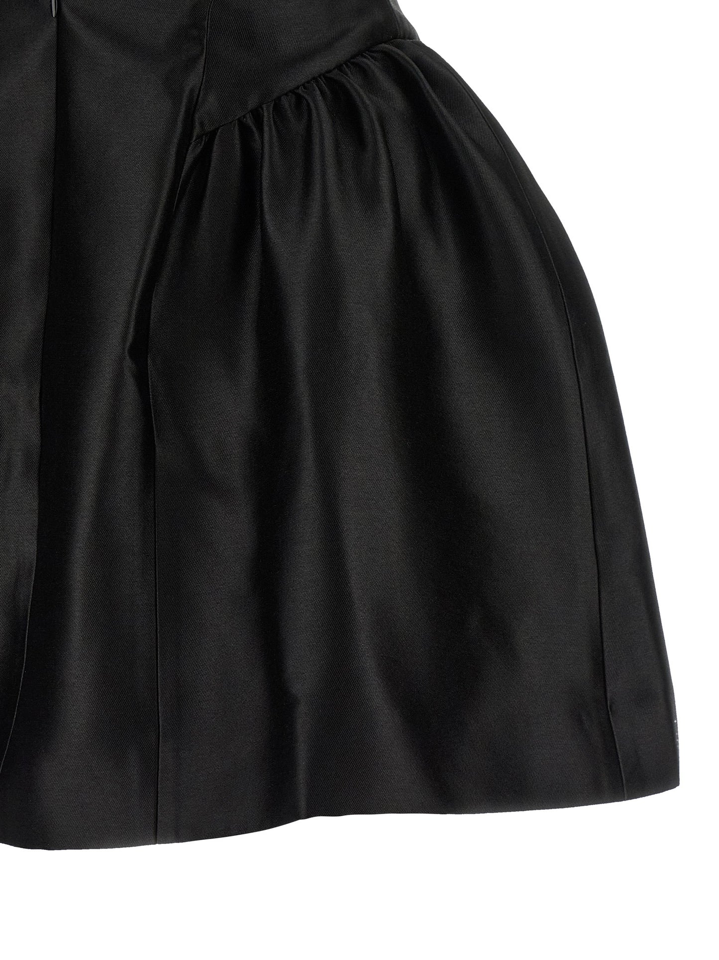 Self Portrait Women 'Black Taffetà Collared Mini' Dress SELF-PORTRAIT
