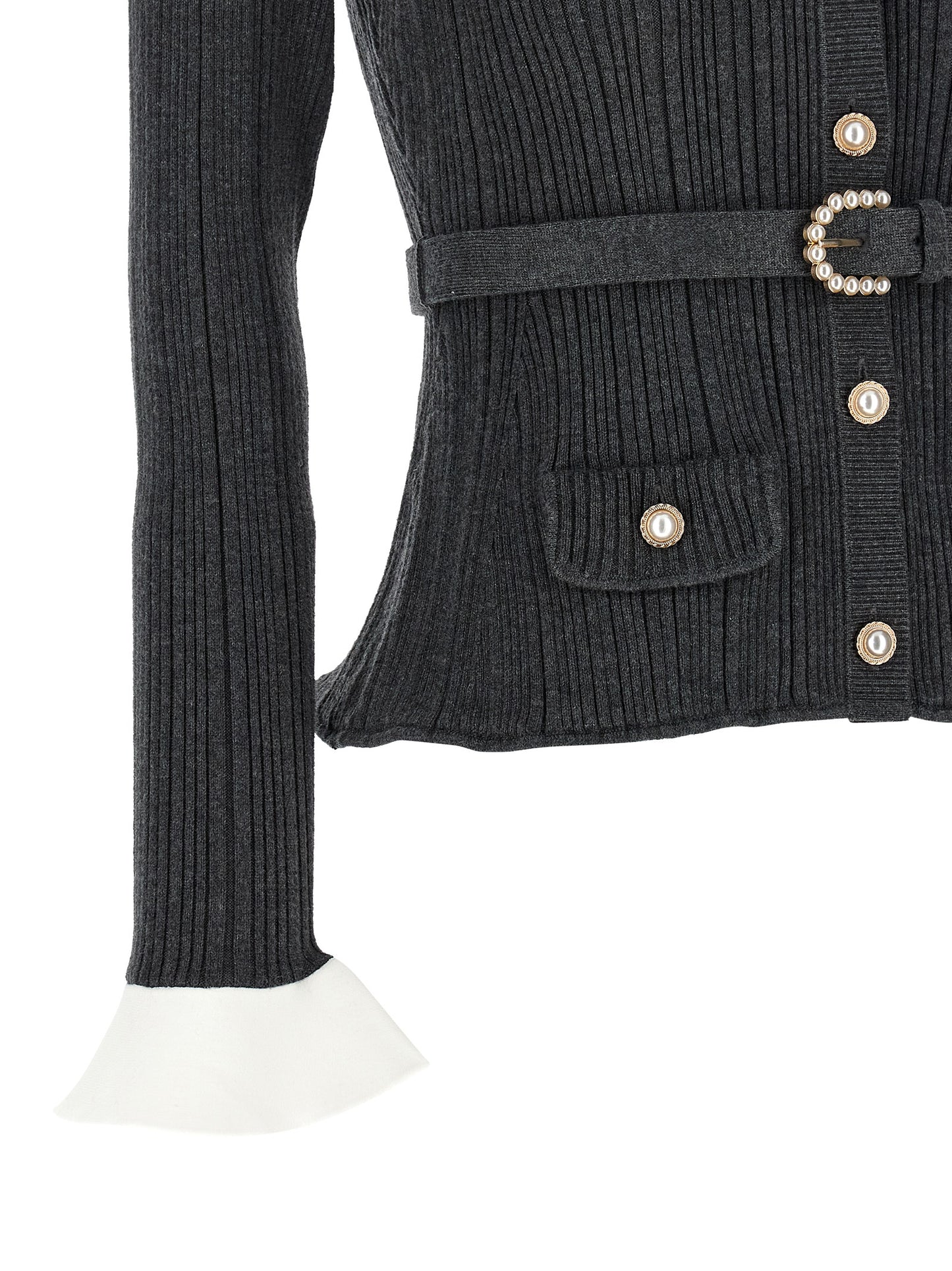 Self Portrait Women Ribbed Cardigan SELF-PORTRAIT