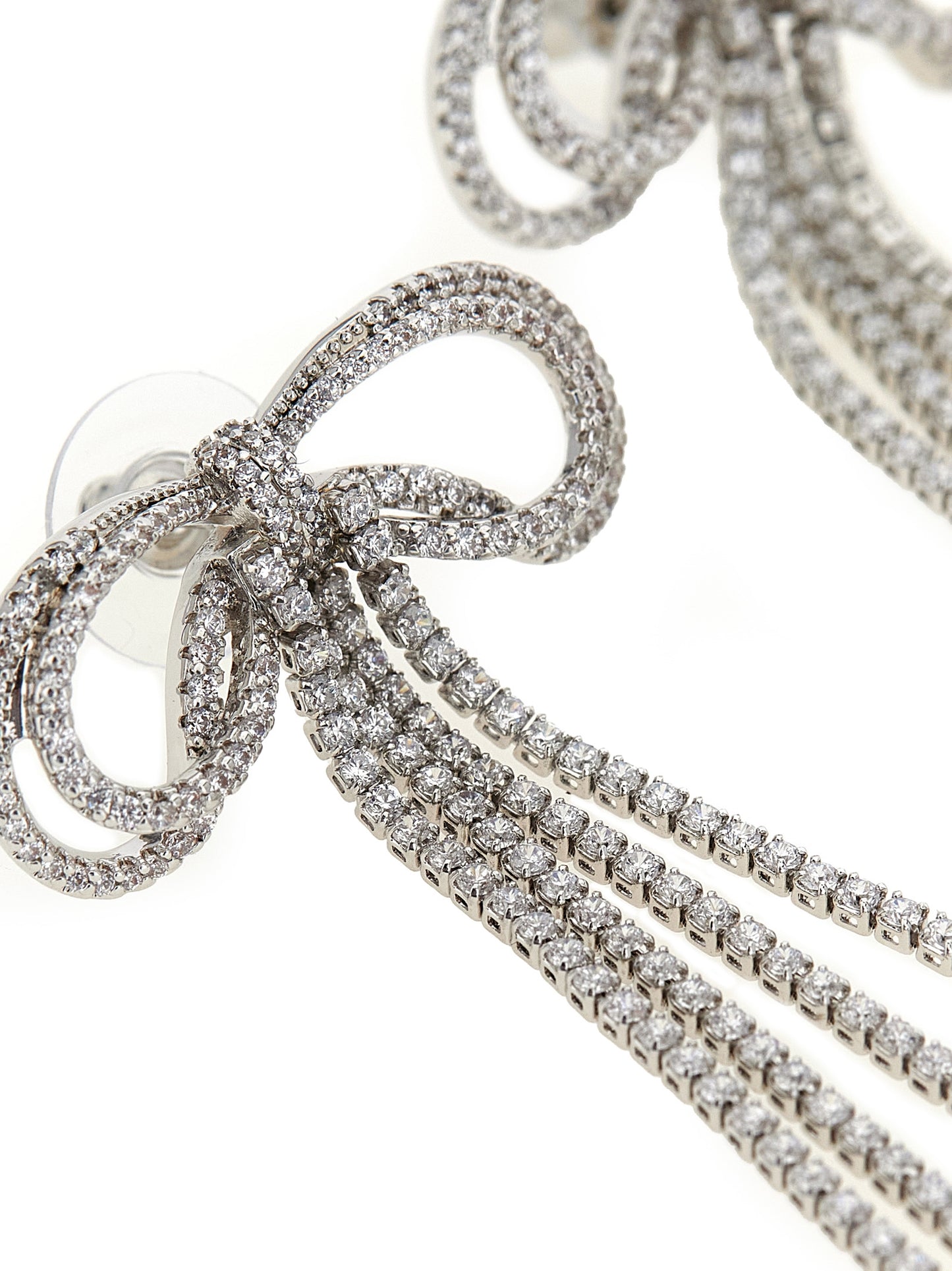 Self Portrait Women 'Double Crystal Bow' Earrings SELF-PORTRAIT