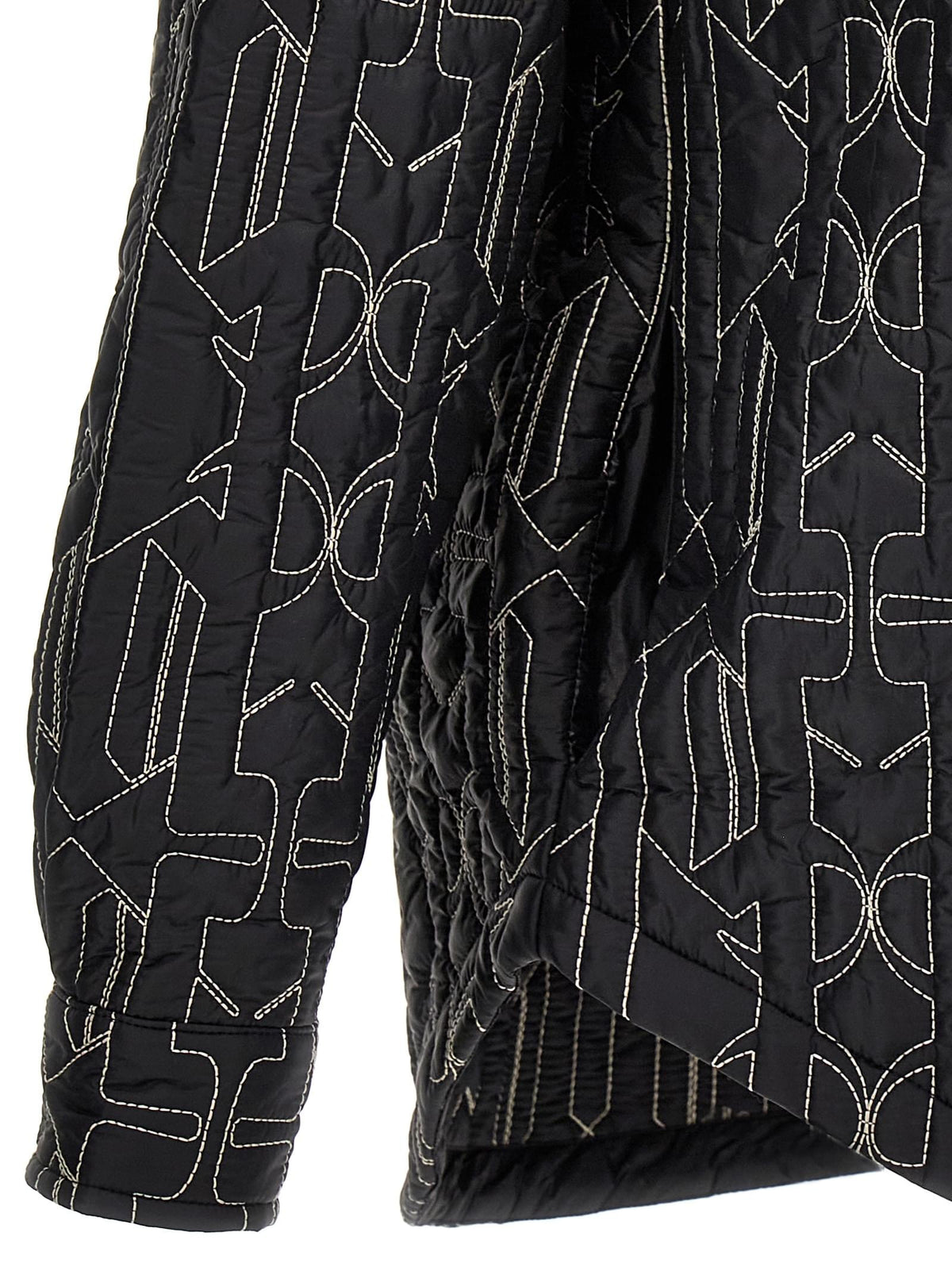 Palm Angels Men All Monogram Quilted Dover Jacket PALM ANGELS