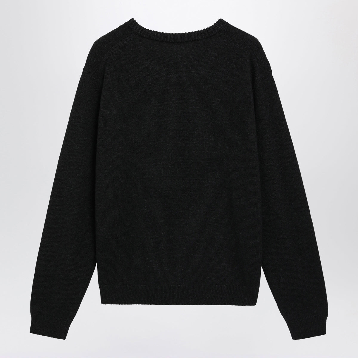 Lemaire Coal Alpaca Wool Blend Crew Neck Sweater Men LEMAIRE