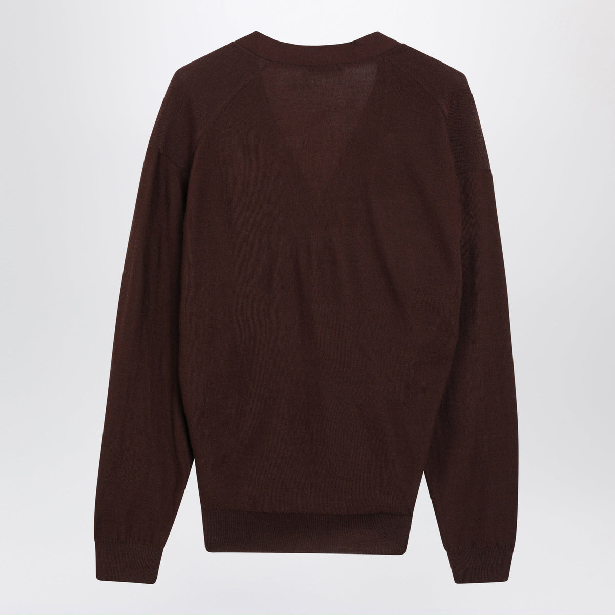 Lemaire Twisted Mahogany Merino Wool Cardigan Women LEMAIRE