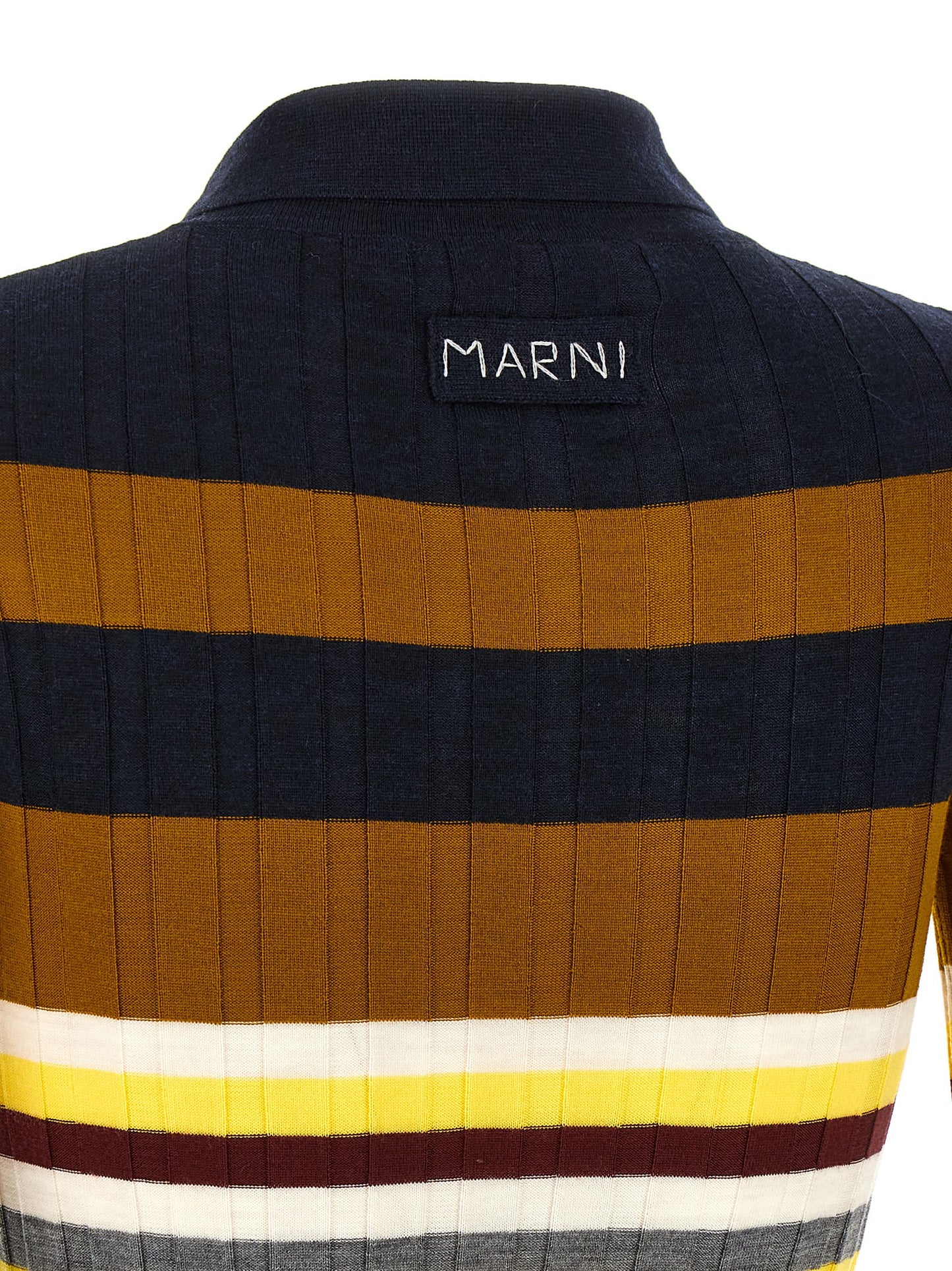 Marni Women Ribbed Wool Polo Shirt MARNI
