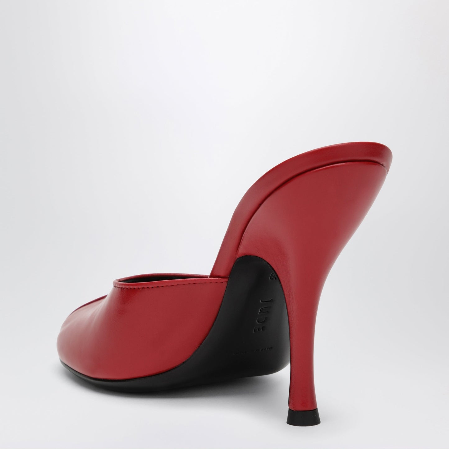 Jude Red Leather Date Mule Women Jude