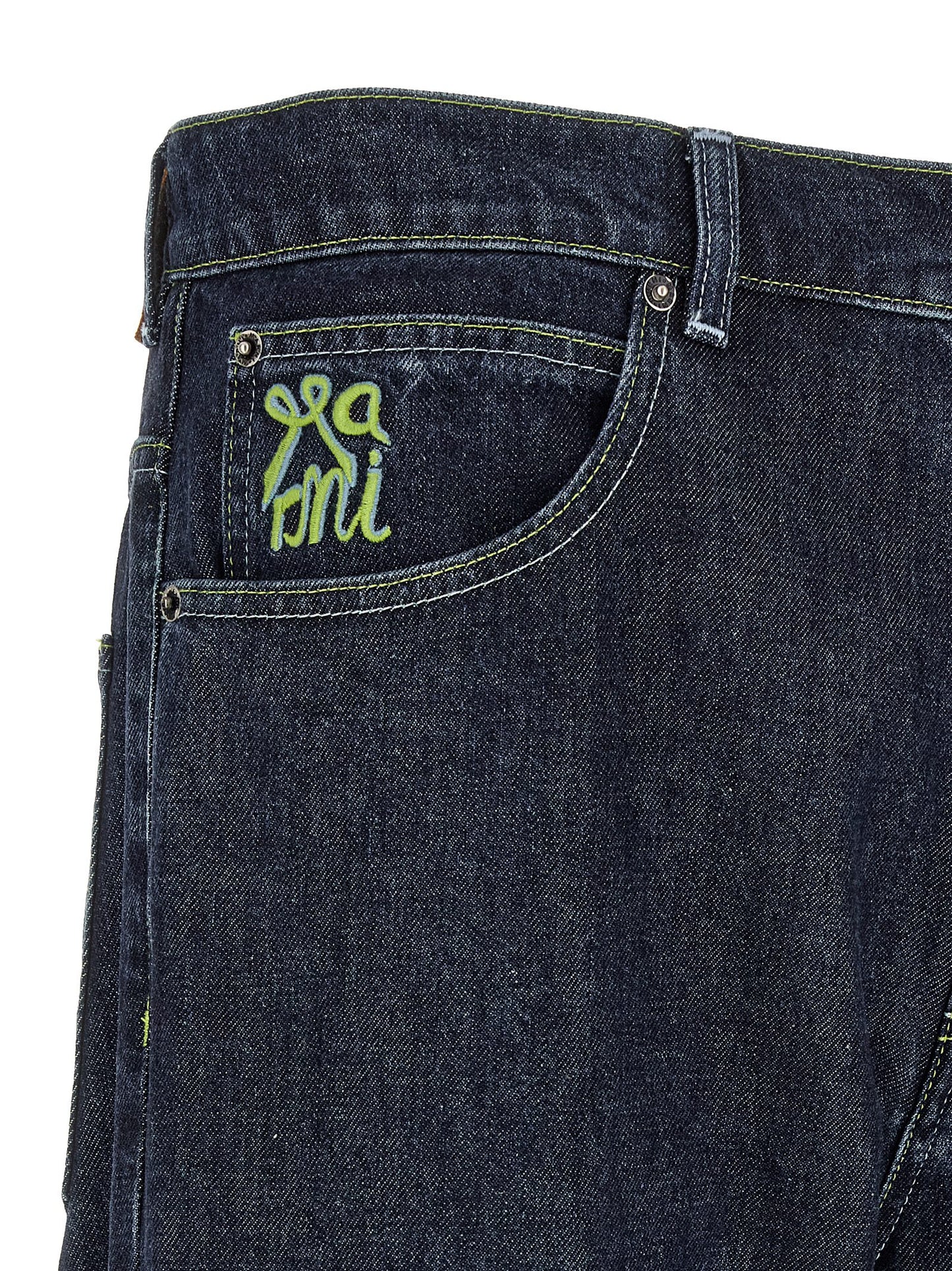 Marni Men Logo Embroidery Jeans MARNI
