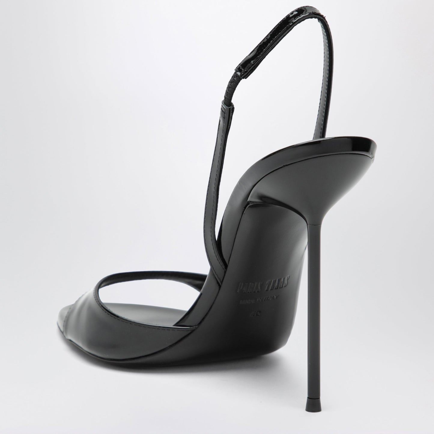 Paris Texas Black Patent Slingback Sandals Women PARIS TEXAS