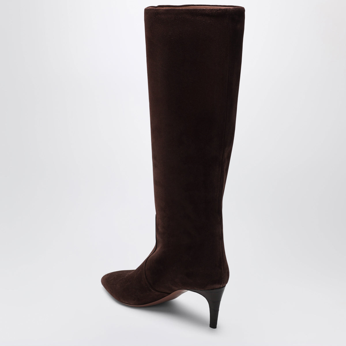 Paris Texas Chocolate Suede Pointed-Toe Boots Women PARIS TEXAS