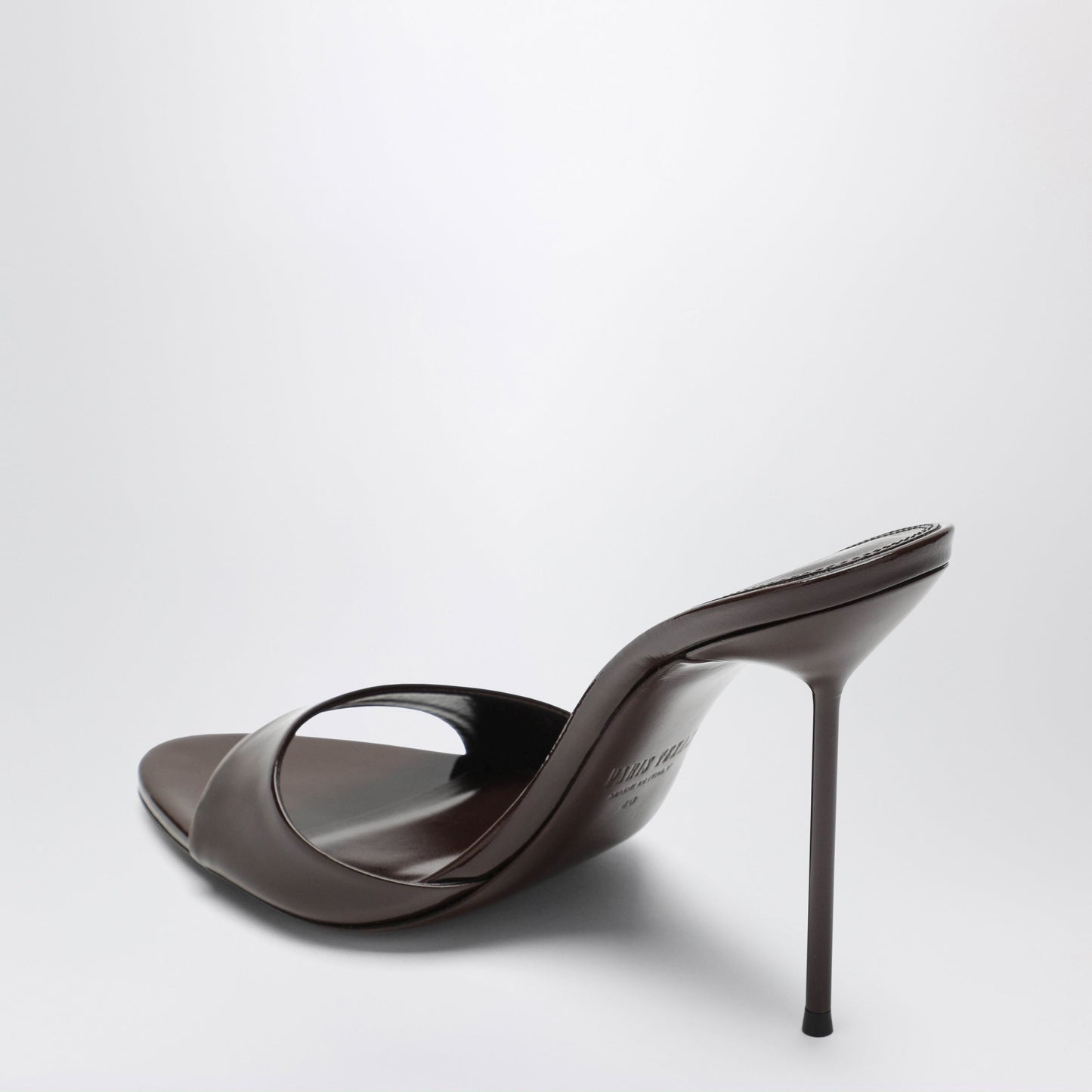 Paris Texas Lidia Mules In Ebony Patent Leather Women PARIS TEXAS