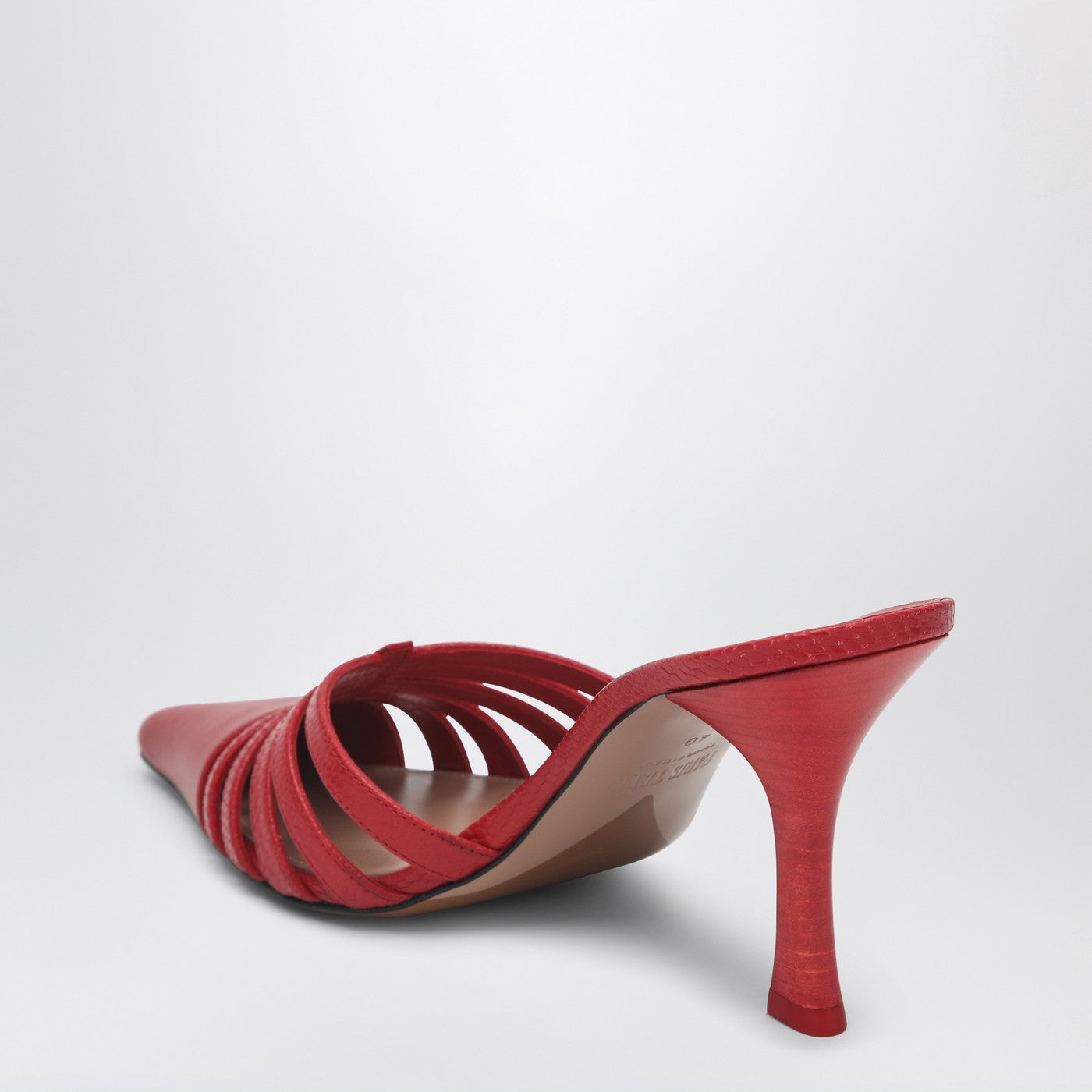 Paris Texas Red Leather Mule Nadia Women PARIS TEXAS