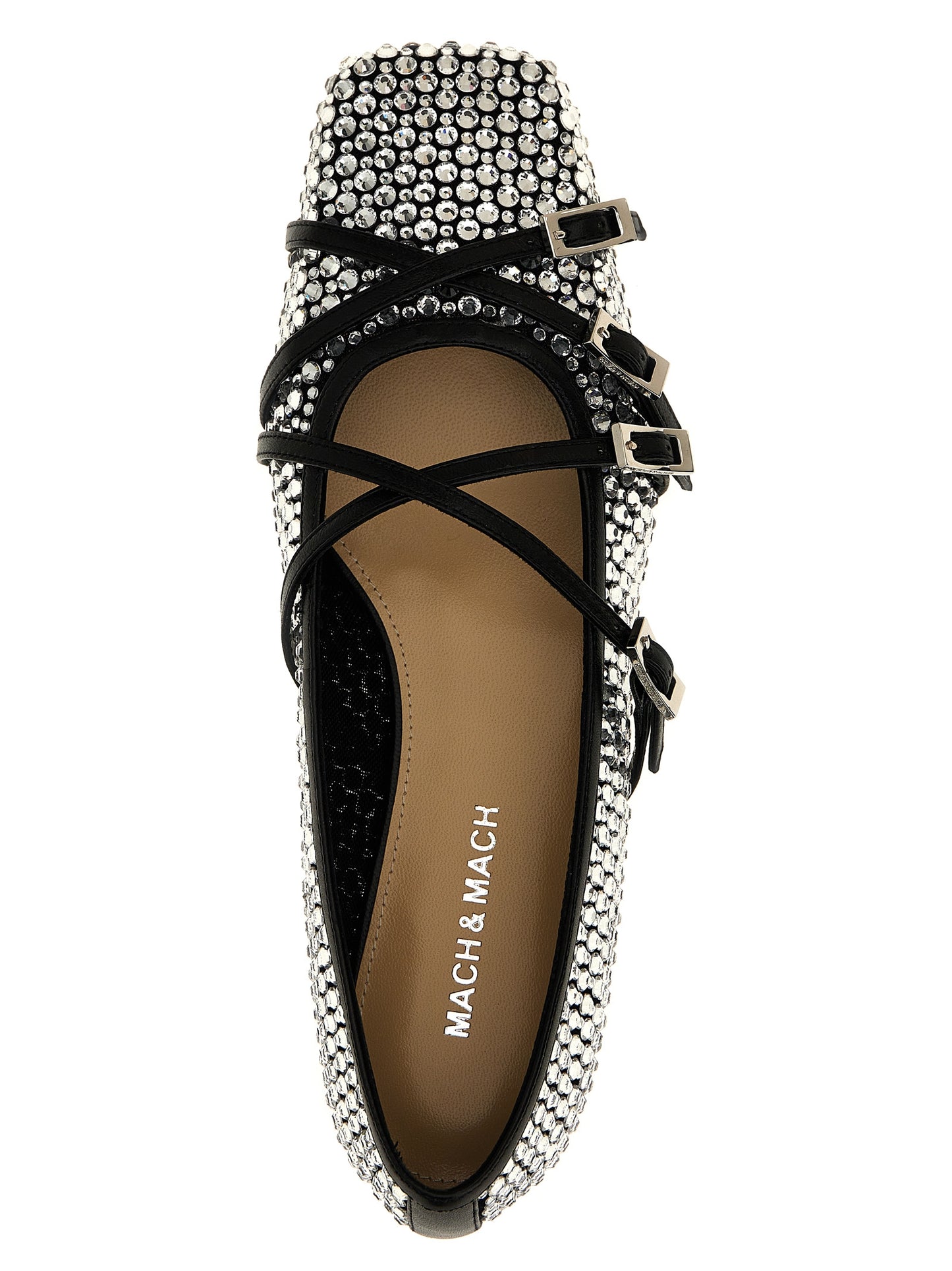 Mach & Mach Women 'Crystal Net' Ballet Flats MACH & MACH