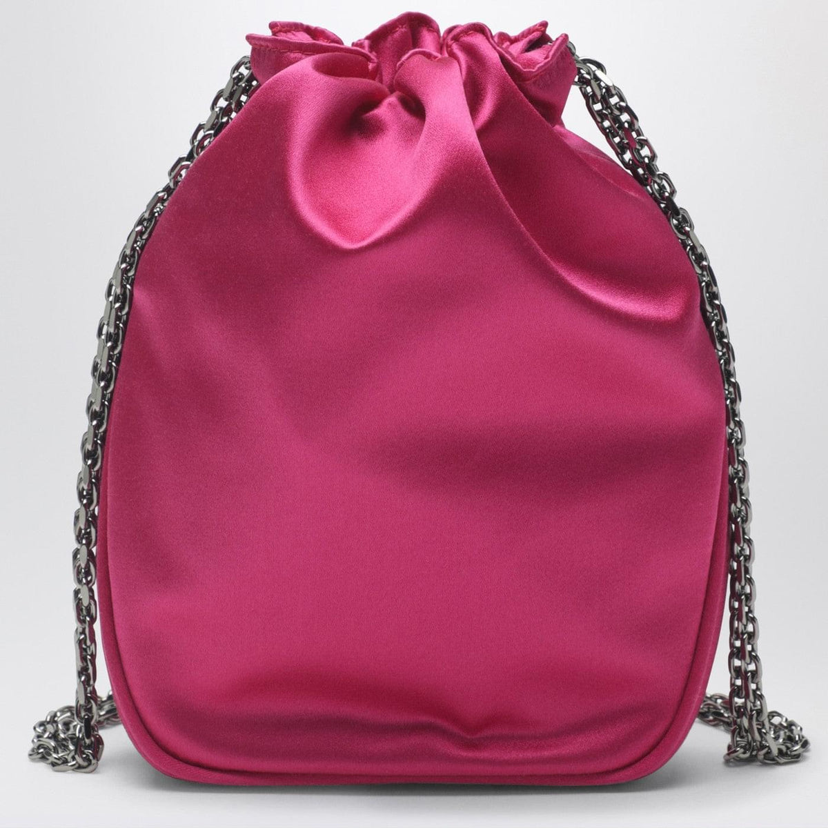 Roger Vivier Nano Pilgrim Bag In Fuchsia Satin Women ROGER VIVIER