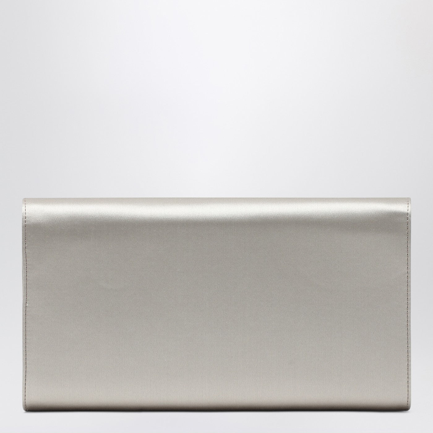 Roger Vivier Pearl Grey Satin Clutch Bag With Buckle Women Women ROGER VIVIER