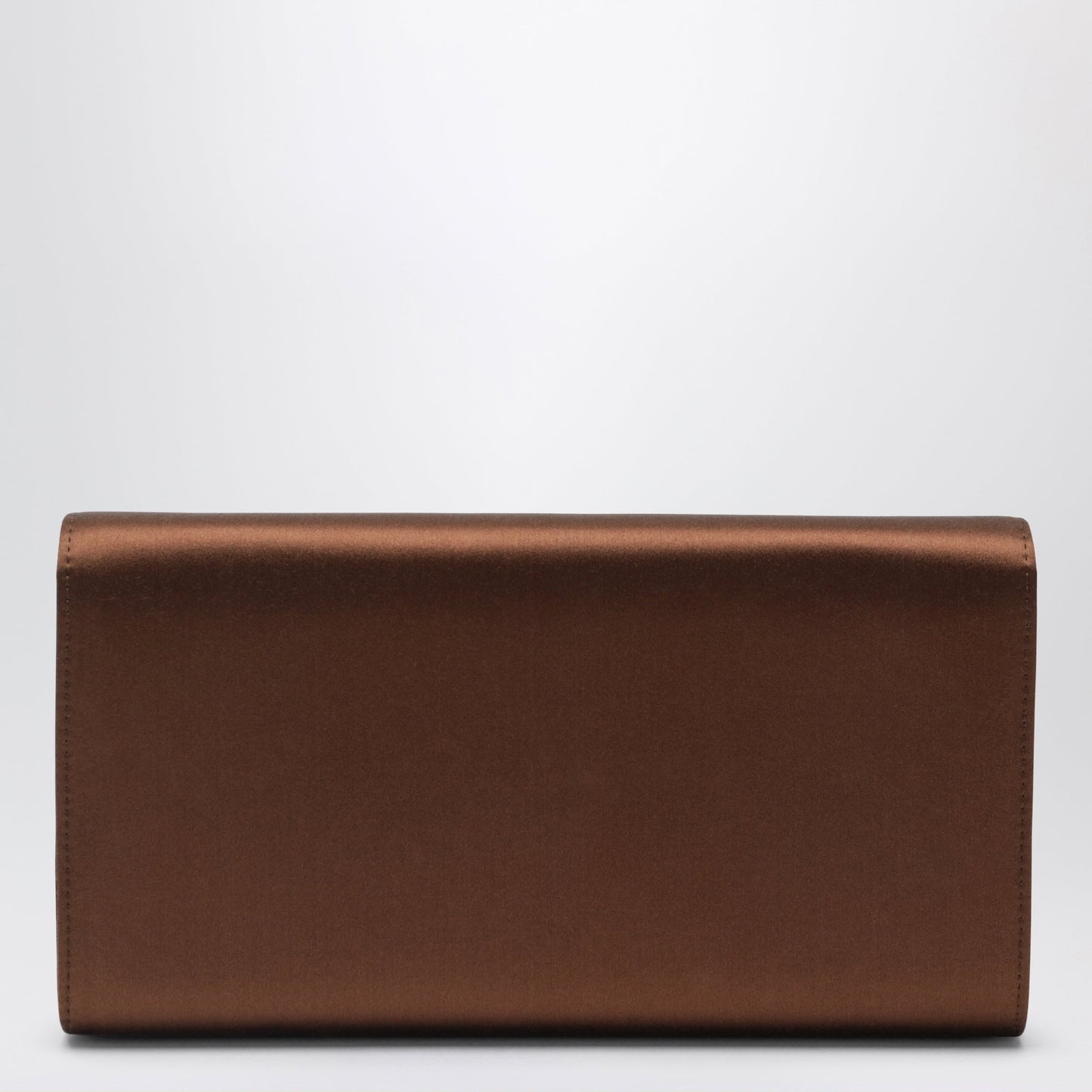 Roger Vivier Efflorescence Clutch In Satin Cacao Women ROGER VIVIER