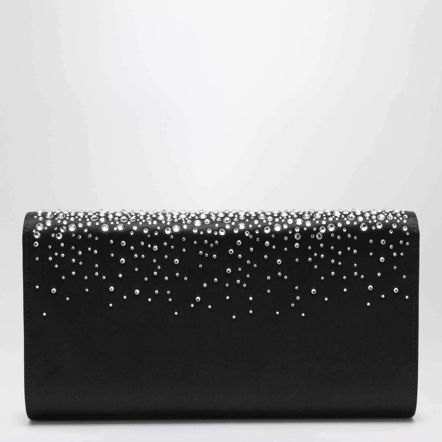 Roger Vivier Efflorescence Satin Clutch Bag Black Women ROGER VIVIER