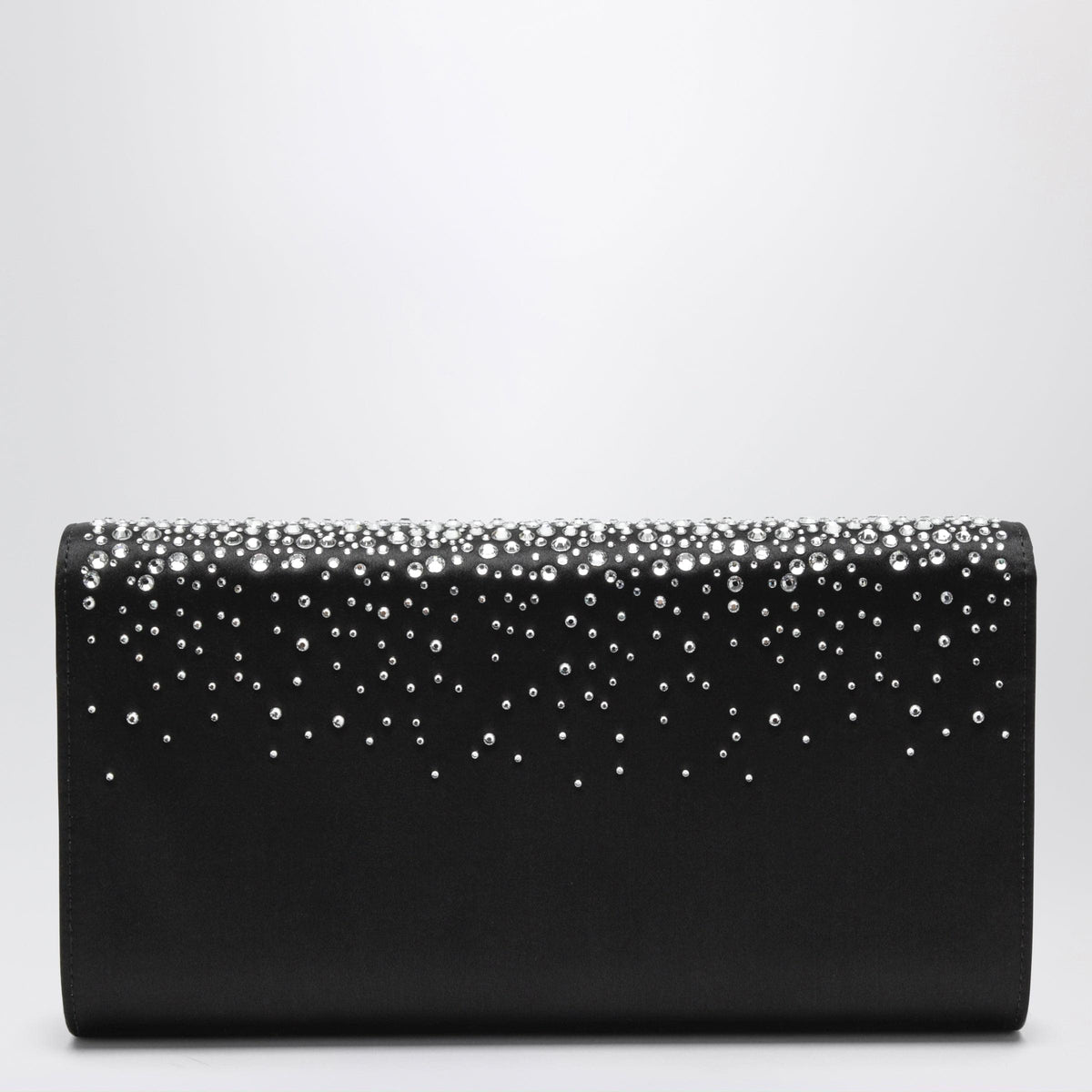 Roger Vivier Efflorescence Satin Clutch Bag Black Women ROGER VIVIER