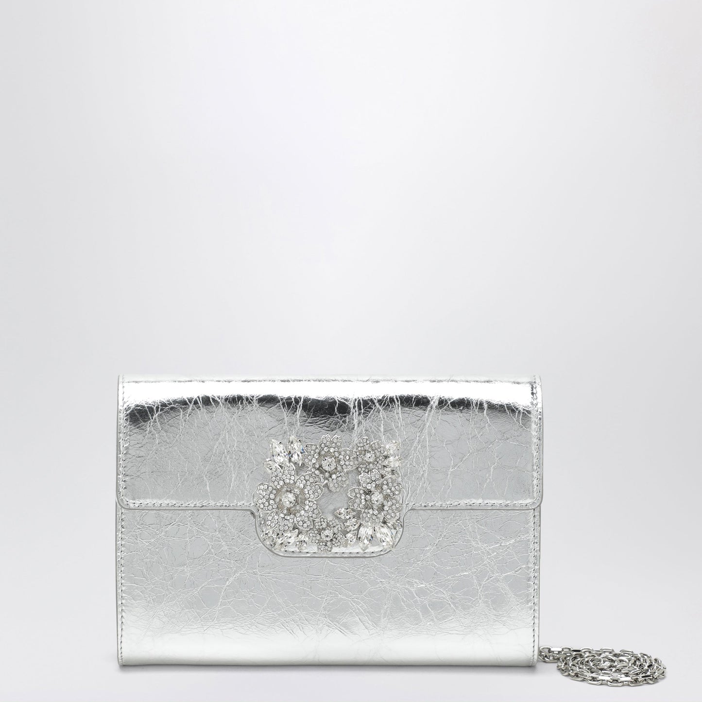 Roger Vivier Efflorescence Mini Clutch In Metallic Leather Women ROGER VIVIER