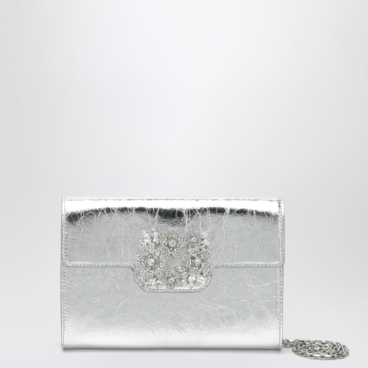 Roger Vivier Efflorescence Mini Clutch In Metallic Leather Women Women ROGER VIVIER