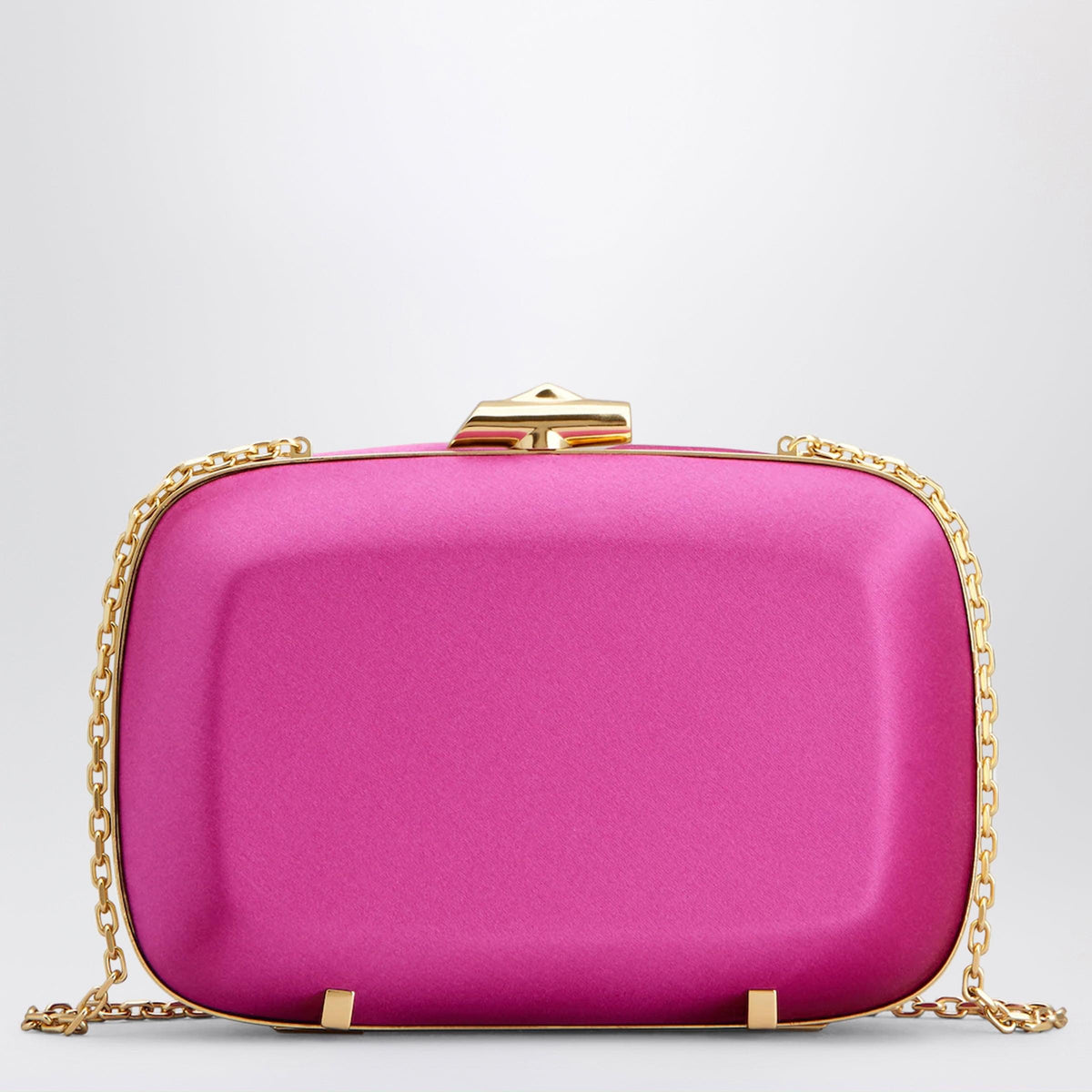 Roger Vivier Rose Vivier Clutch In Satin Candy Pink Women ROGER VIVIER