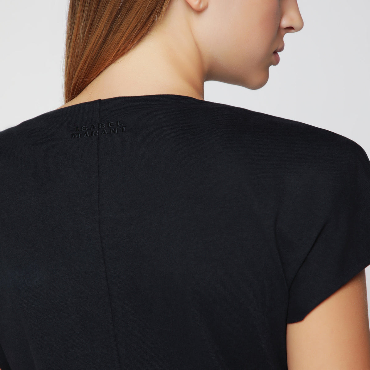 Isabel Marant Nadra Wrap Dress In Black Jersey Women ISABEL MARANT