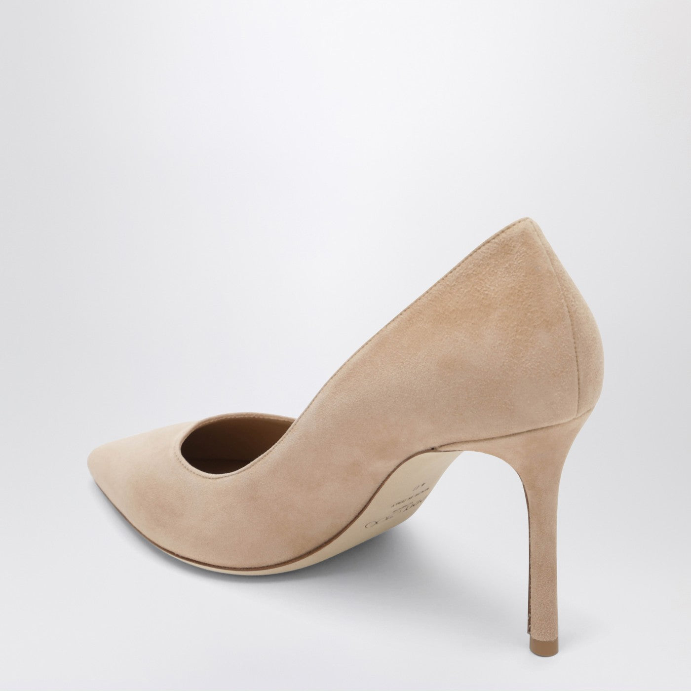 Jimmy Choo Romy 85 Light Beige Suede Pumps Women JIMMY CHOO