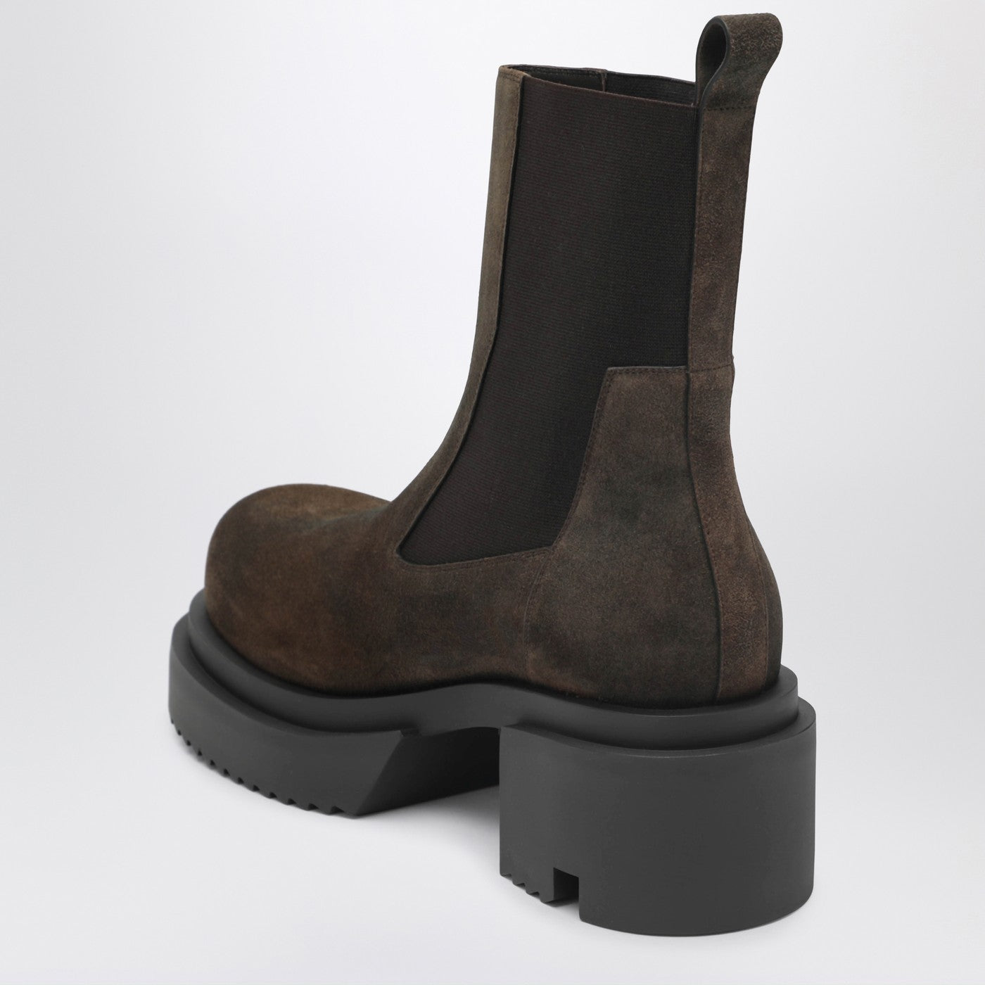 Rick Owens Brown Bogun Beatle Boots In Suede Men RICK OWENS