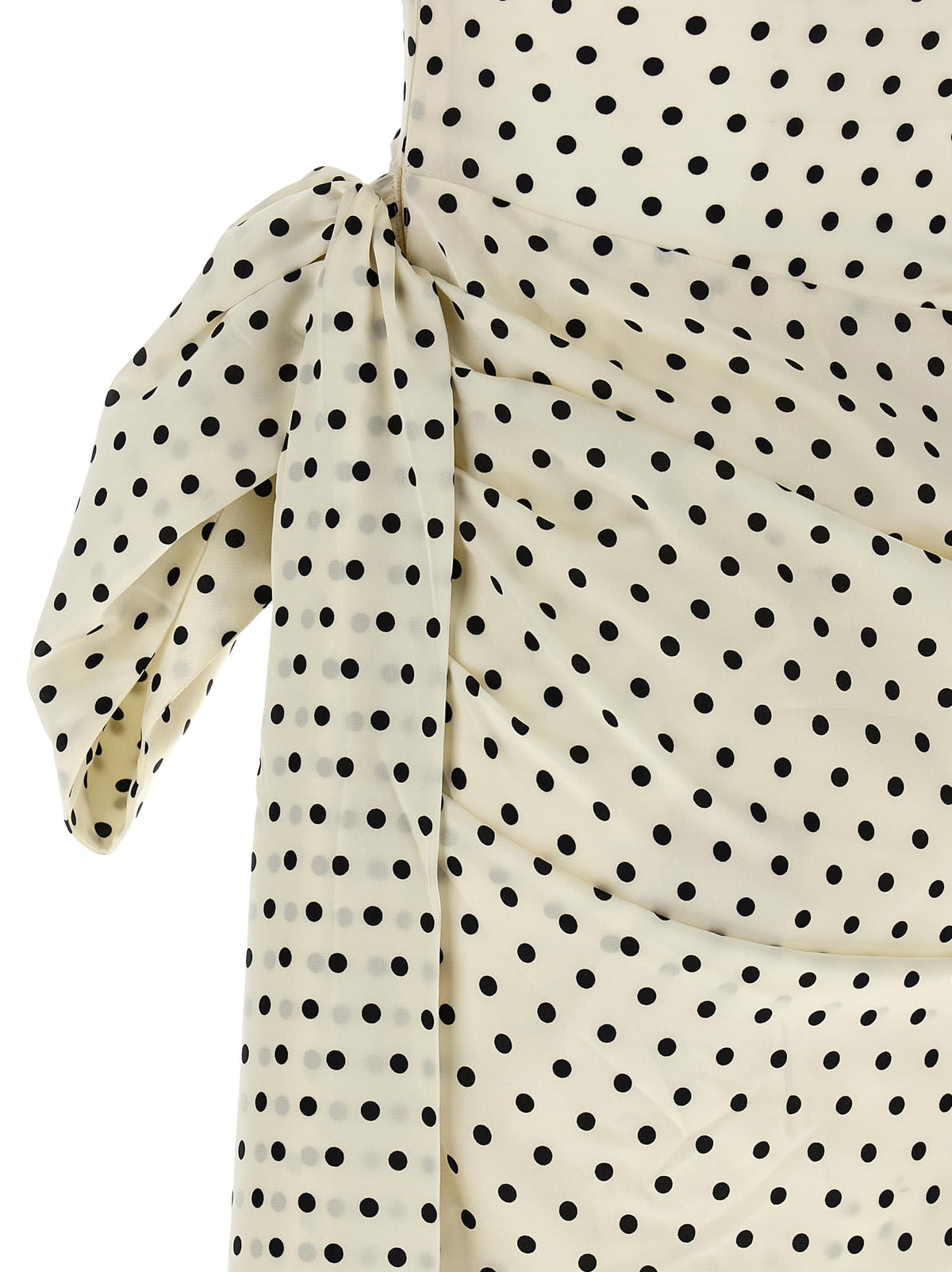 Self Portrait Women 'Polka Dot Satin Tie Side Mini' Dress SELF-PORTRAIT