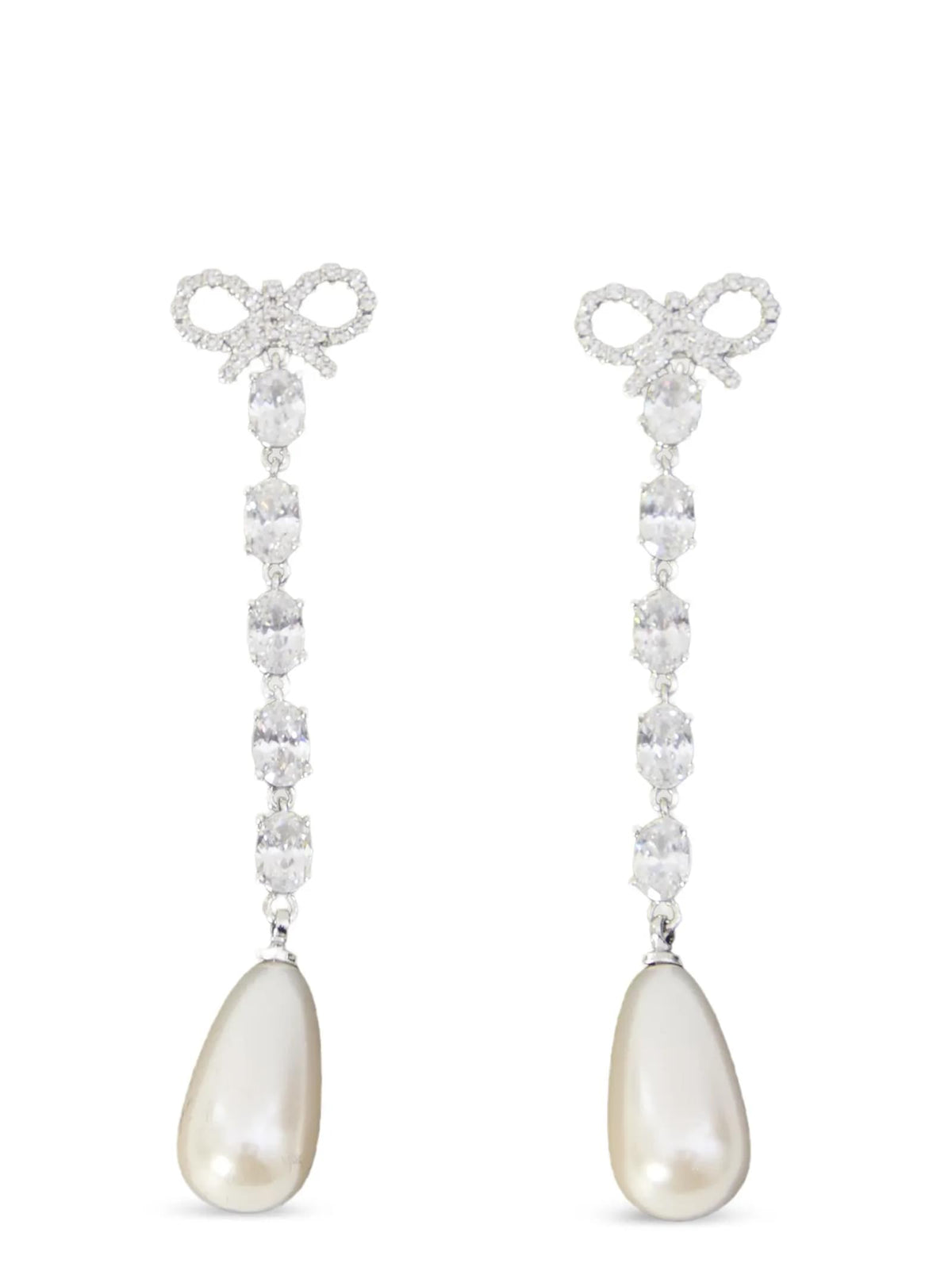 Self Portrait Women 'Bow Pearl Droplet' Earrings SELF-PORTRAIT