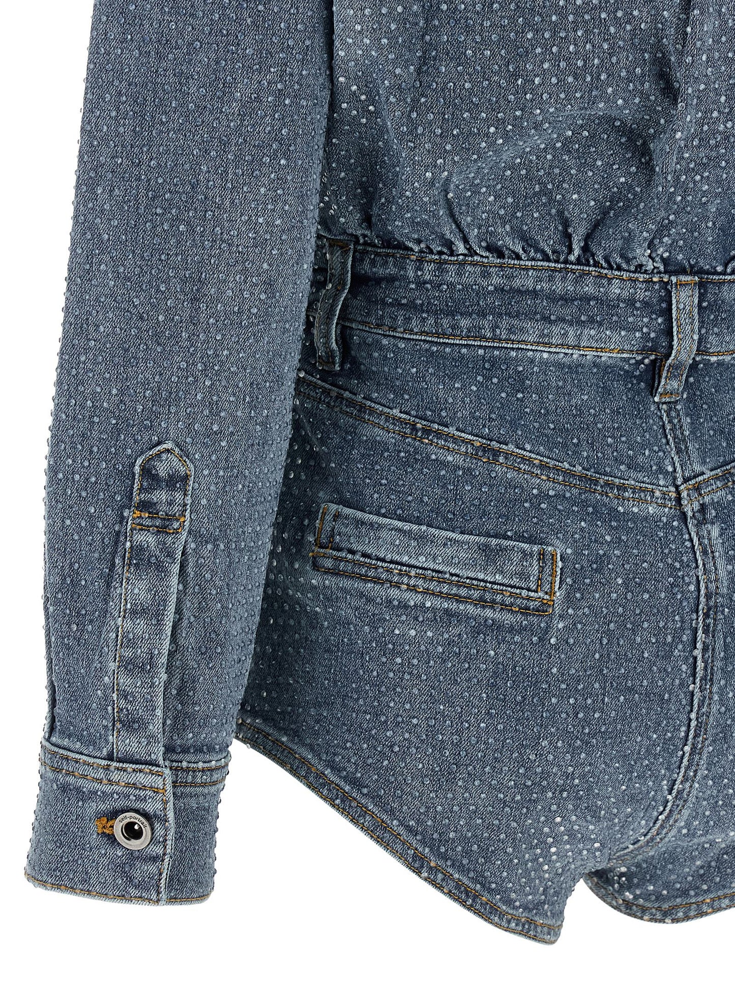Self Portrait Women 'Rhinestone Denim' Jumpsuit SELF-PORTRAIT