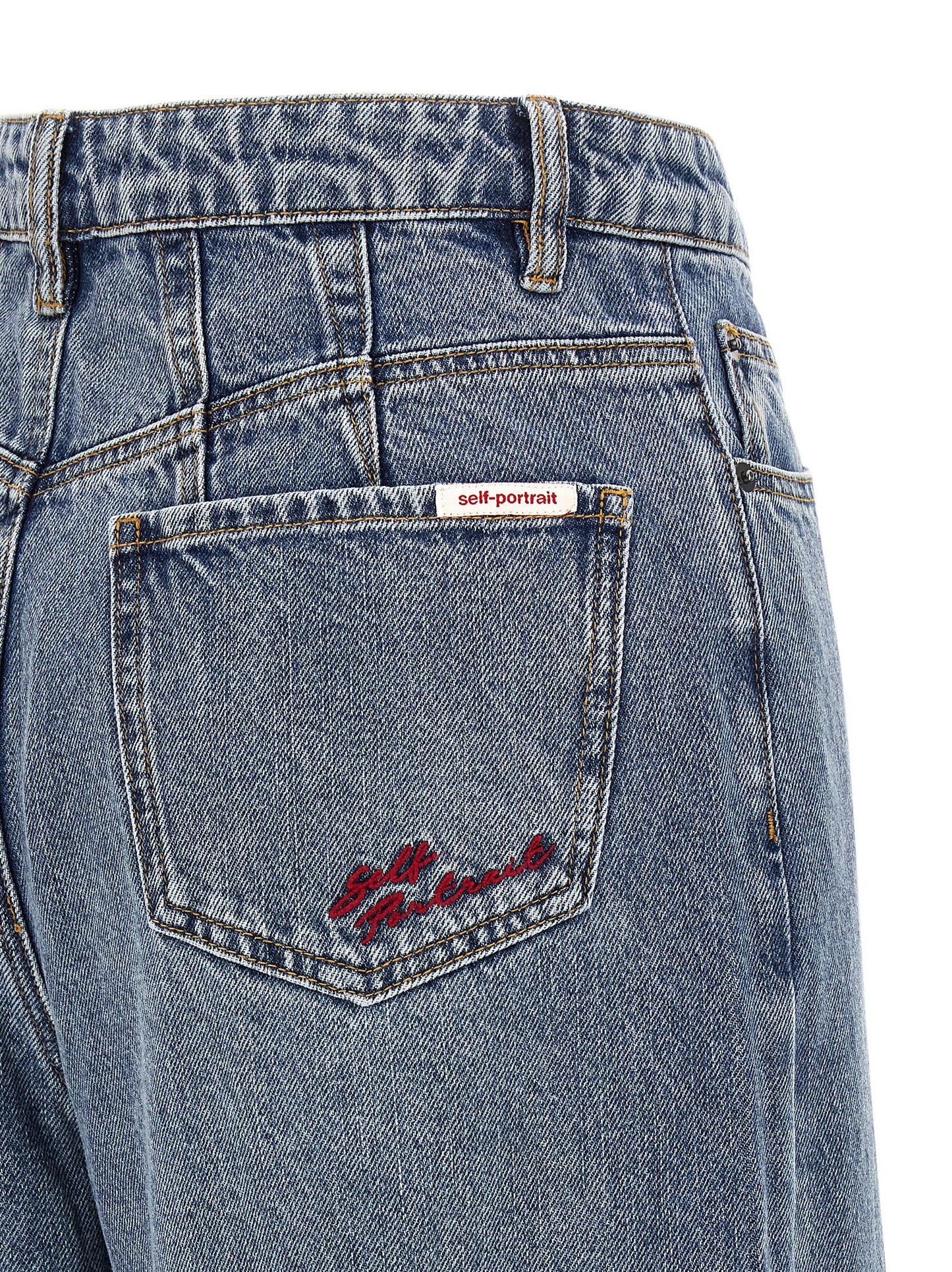 Self Portrait Women 'Blue Barrel Leg' Jeans SELF-PORTRAIT