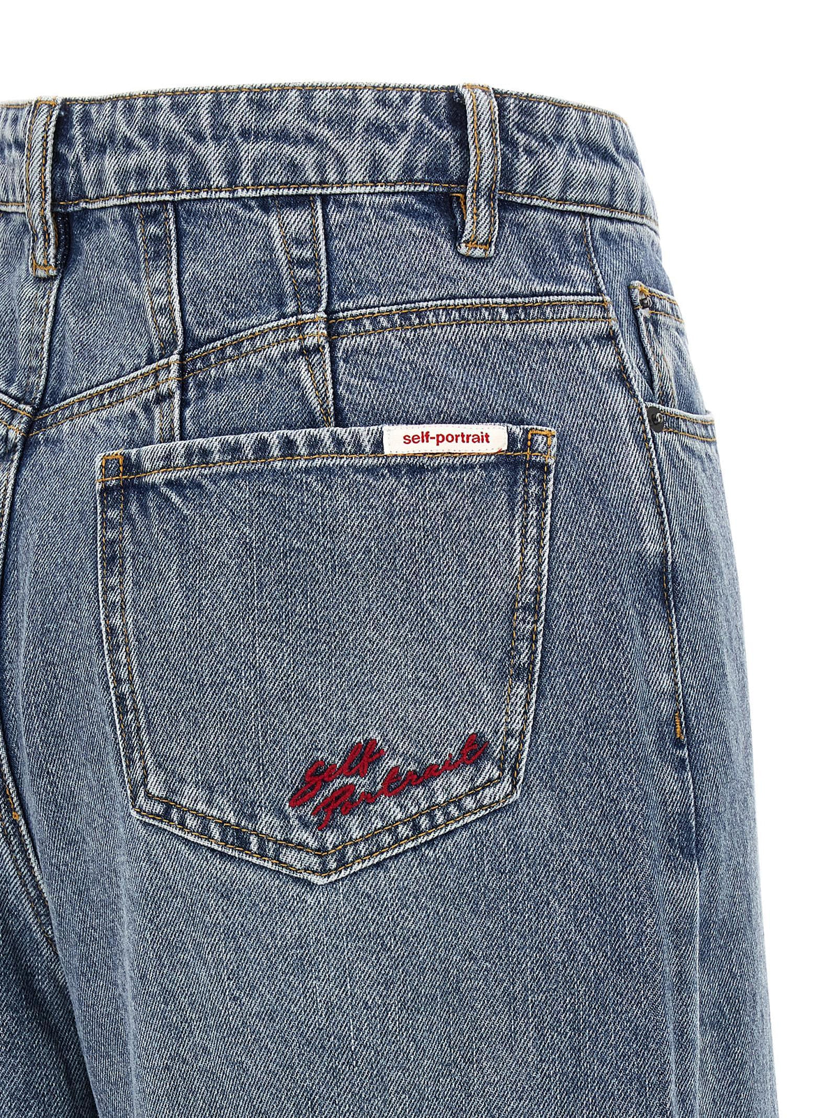 Self Portrait Women 'Blue Barrel Leg' Jeans SELF-PORTRAIT