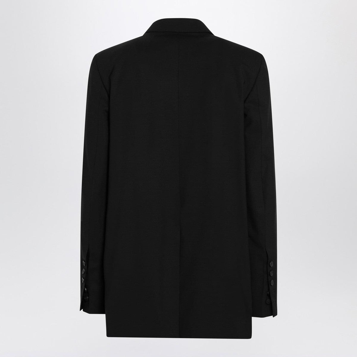 Rick Owens Single-Breasted Wool Jacket Black Men RICK OWENS