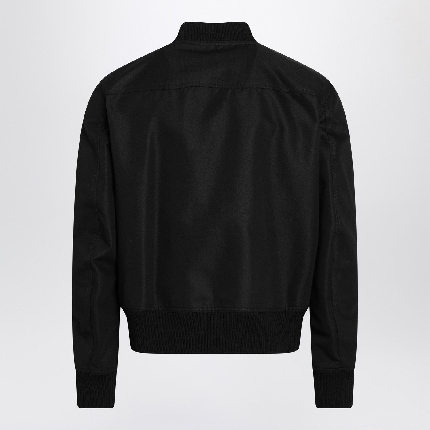 Rick Owens Black Zip-Up Cotton-Blend Jacket Men RICK OWENS