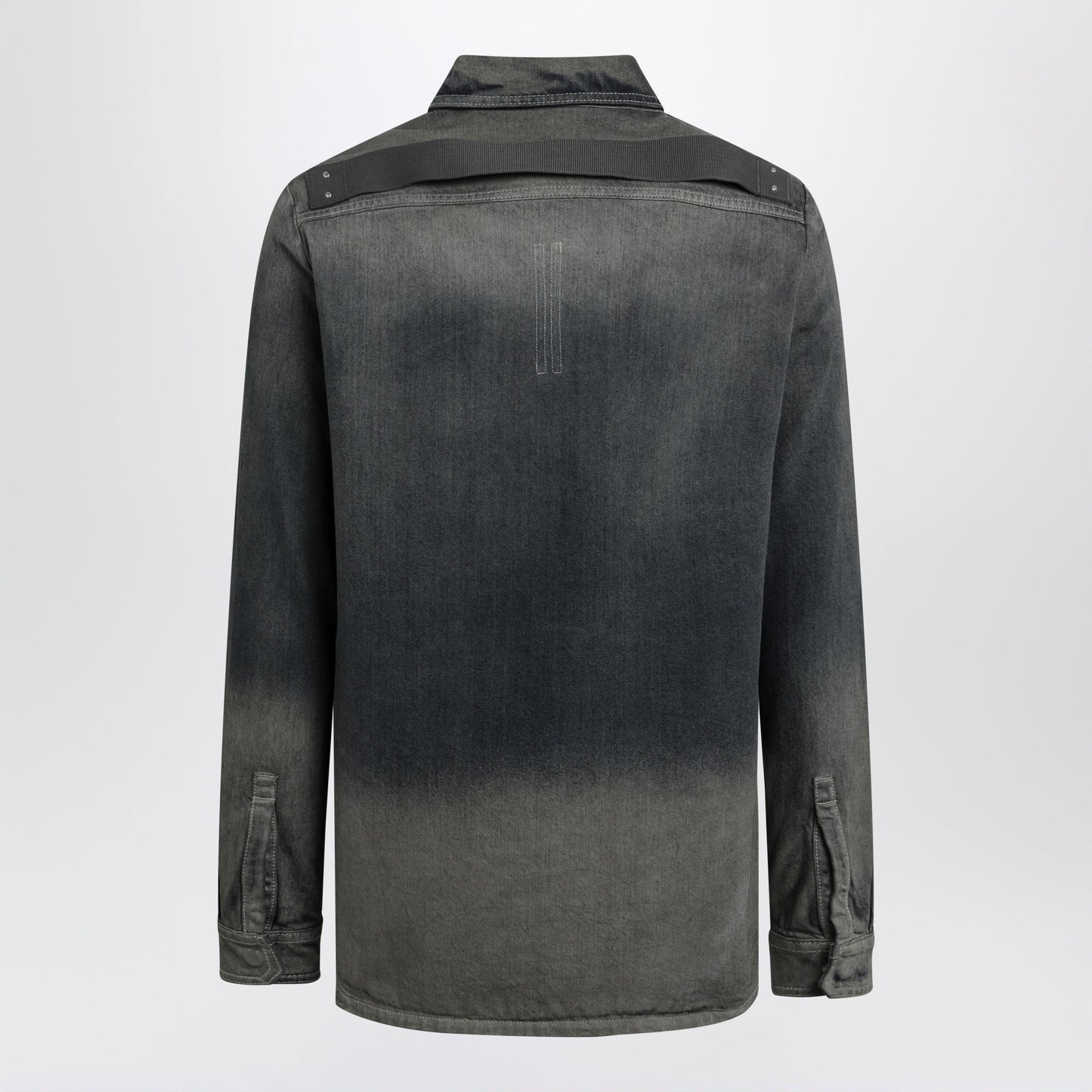 Rick Owens Fogpocket Shirt In Grey Degrade Denim Men RICK OWENS
