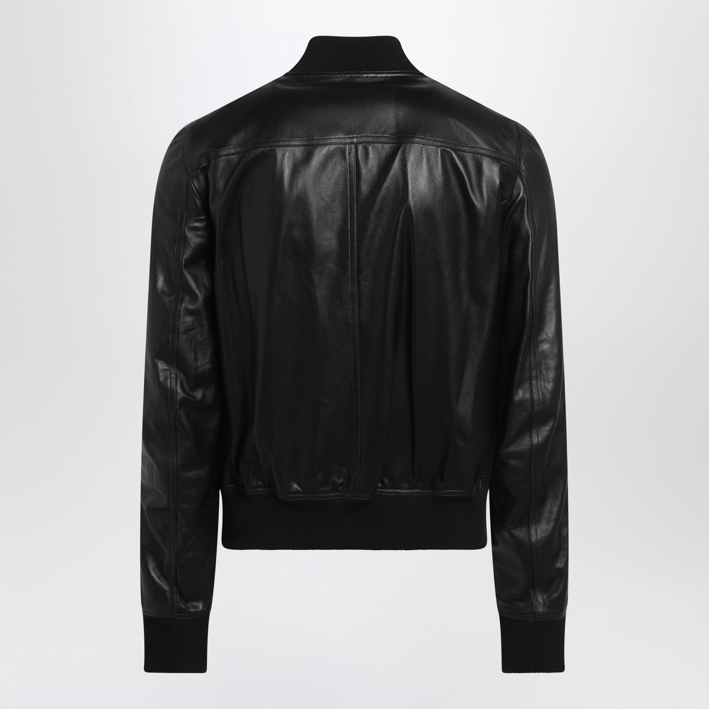 Rick Owens Black Bauhaus Flight Leather Jacket Men RICK OWENS