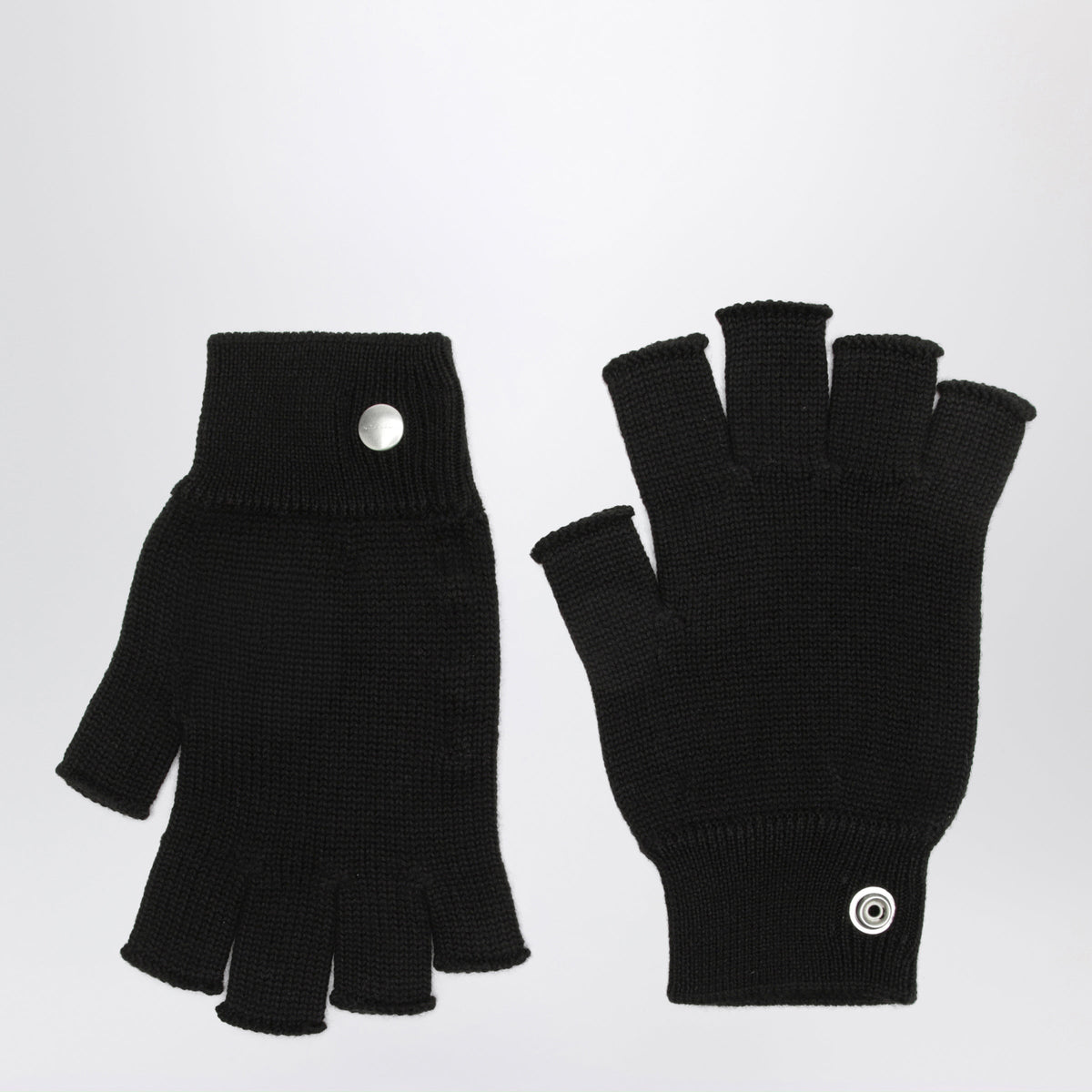 Rick Owens Black Wool Gloves Men RICK OWENS