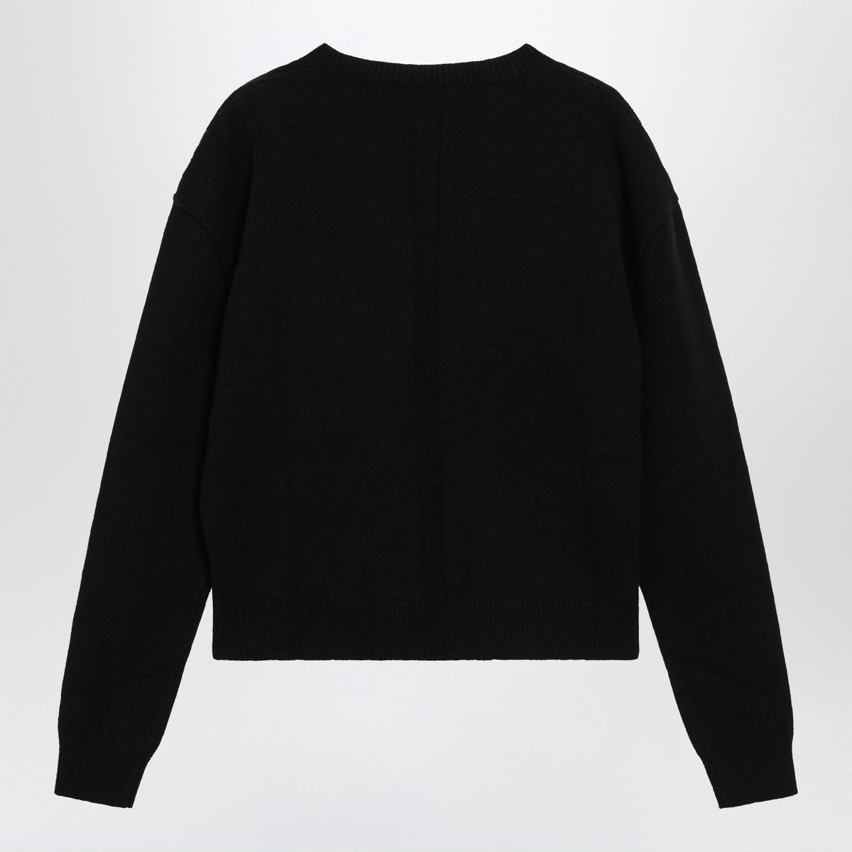 Rick Owens Black Wool And Cashmere Sweater Men RICK OWENS