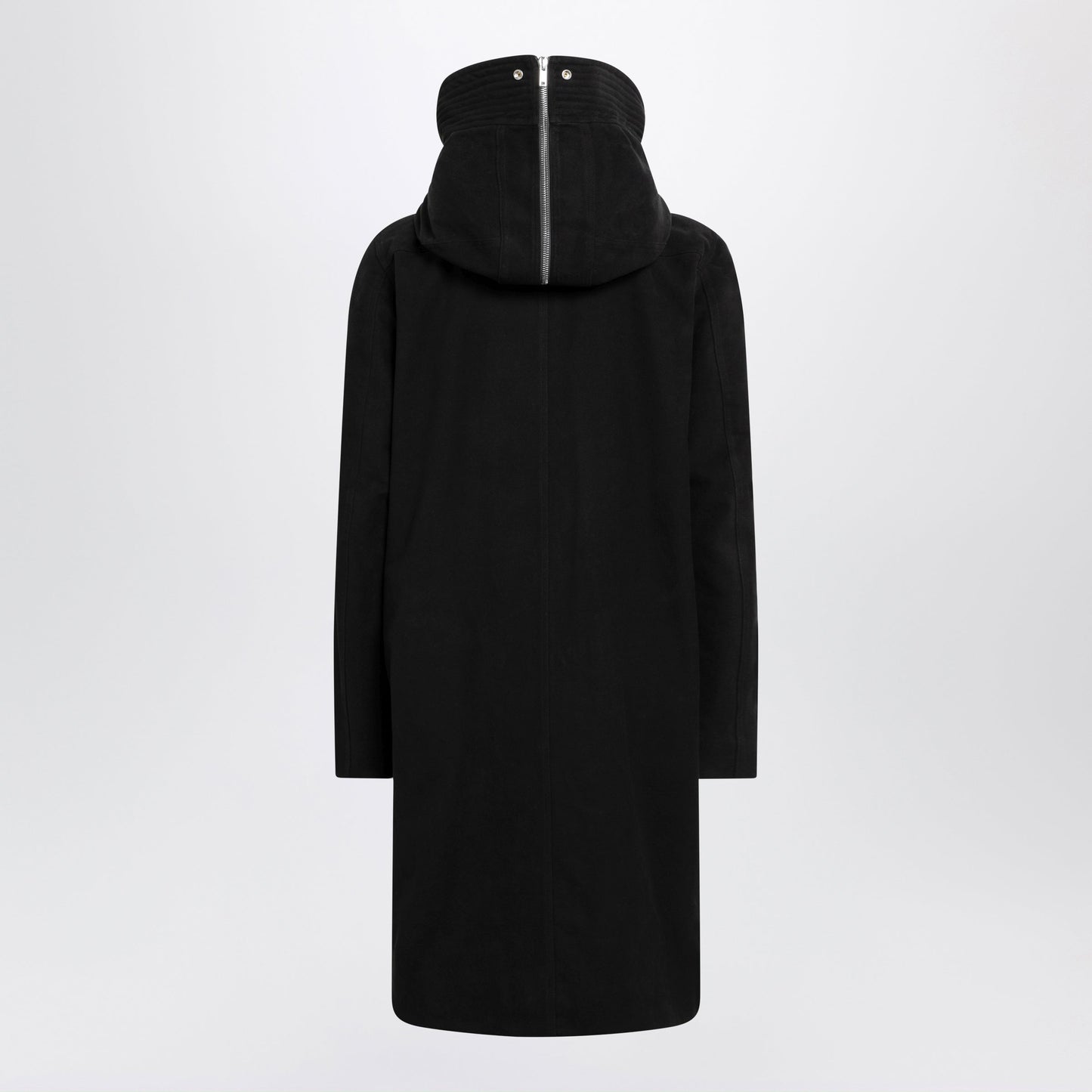 Rick Owens Long Black Megaparka In Cotton Men RICK OWENS
