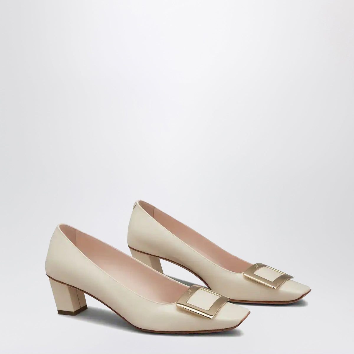 Roger Vivier Belle Vivier Patent Leather Beige Decolletes Women ROGER VIVIER