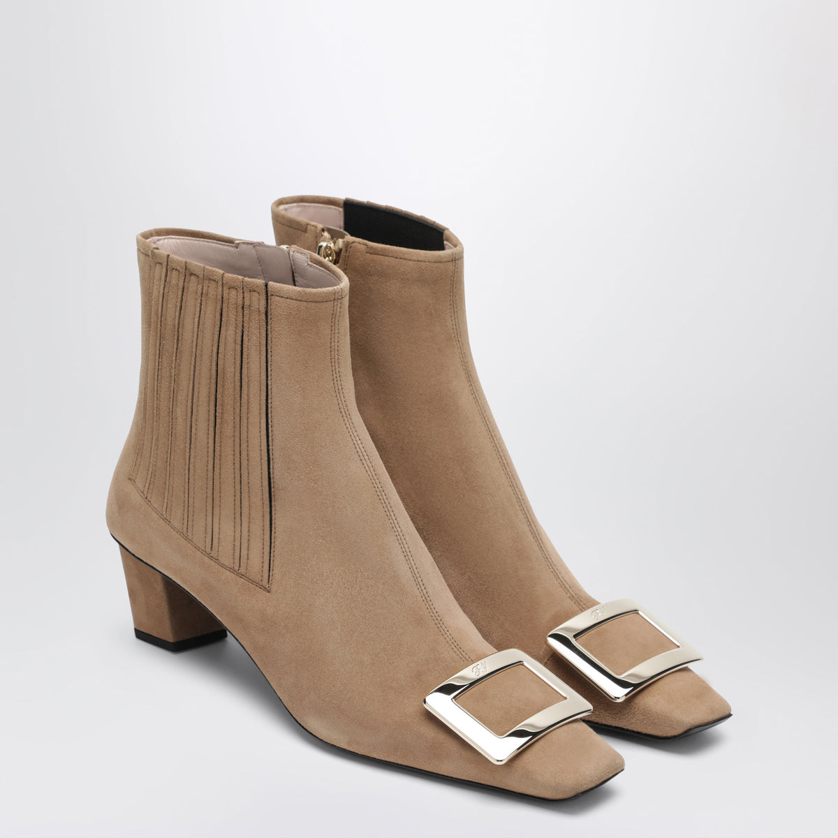 Roger Vivier Belle Vivier Suede Ankle Boots Women ROGER VIVIER
