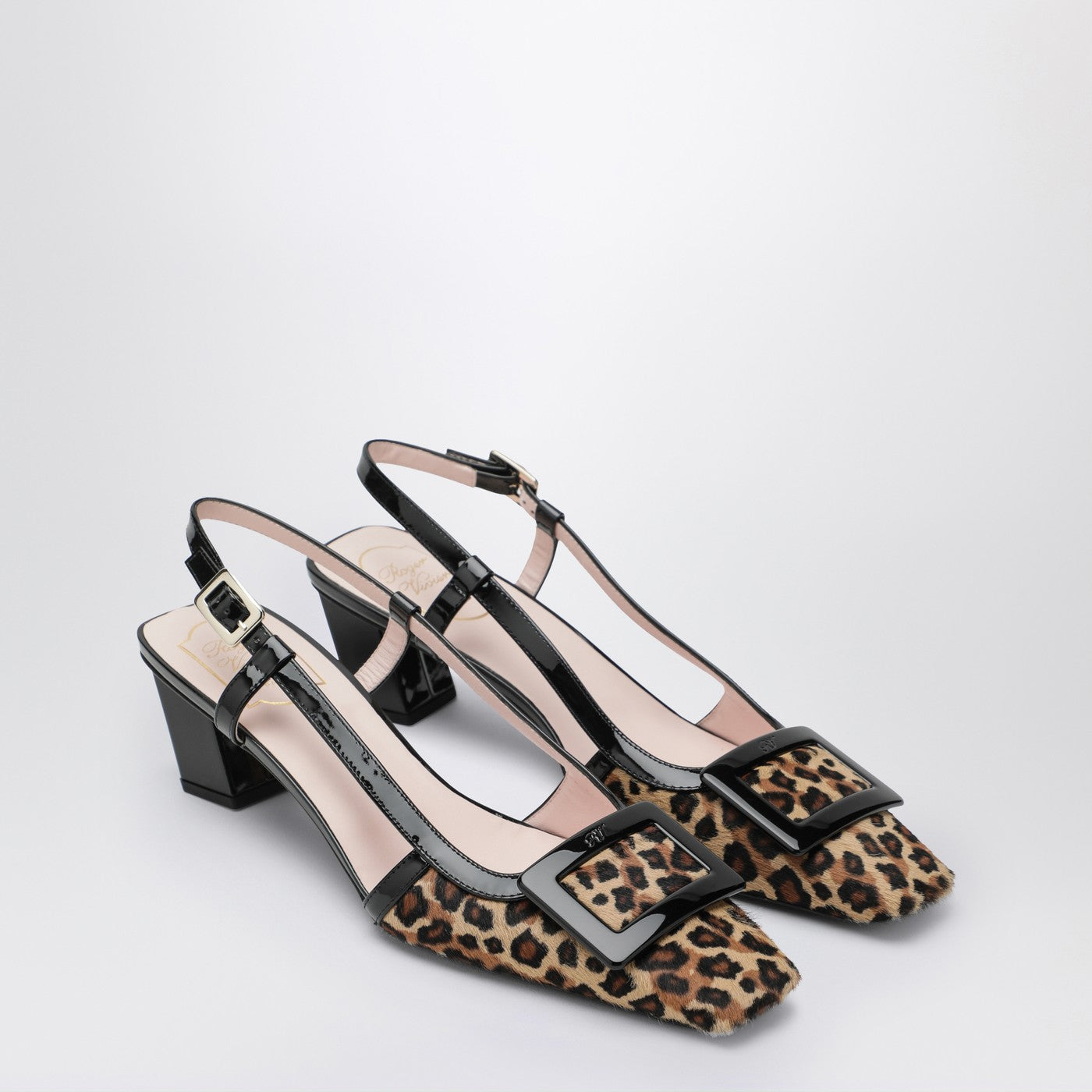 Roger Vivier Belle Vivier Leopard Print Pony Skin Slingback Women ROGER VIVIER