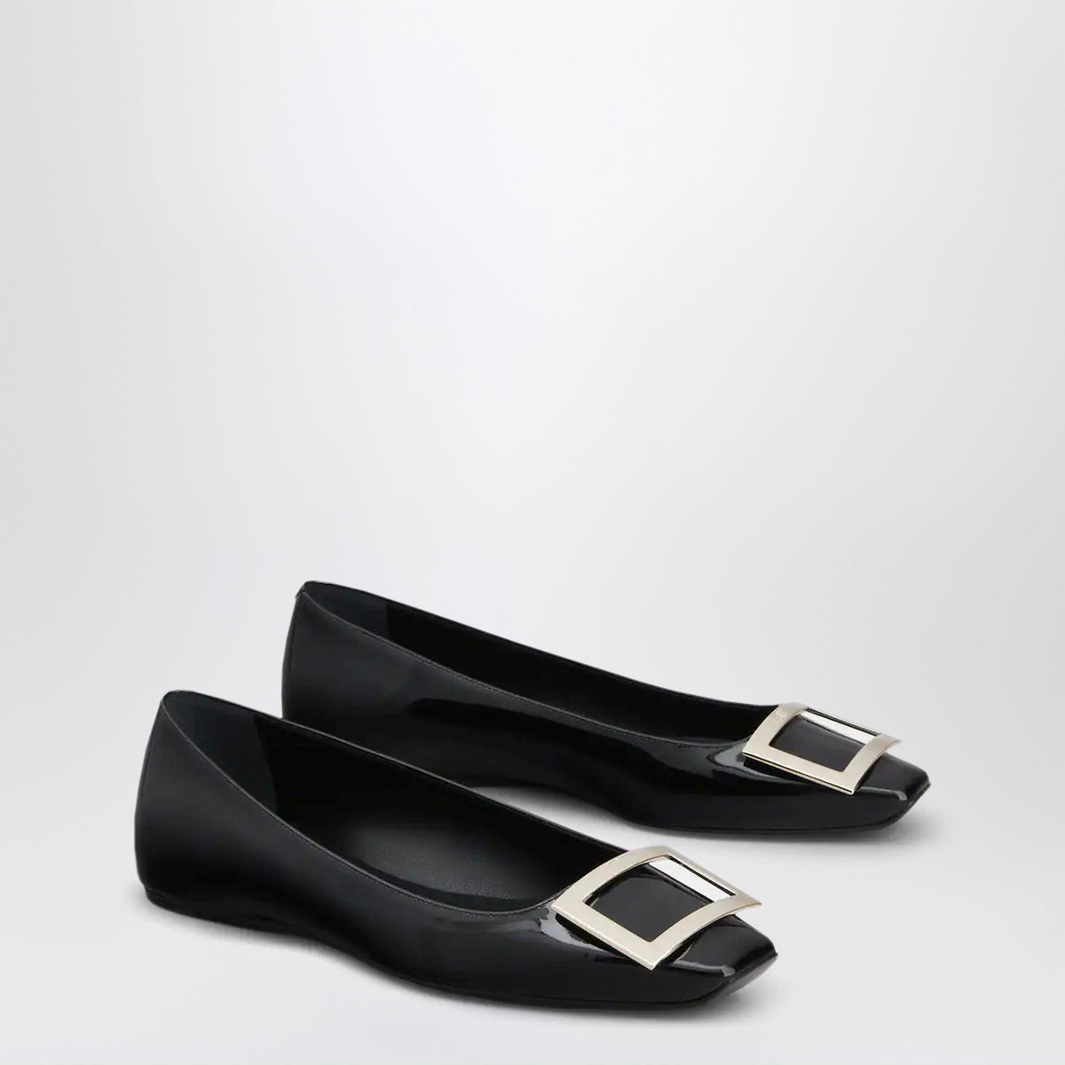 Roger Vivier Black Patent Leather Ballet Flats Women ROGER VIVIER