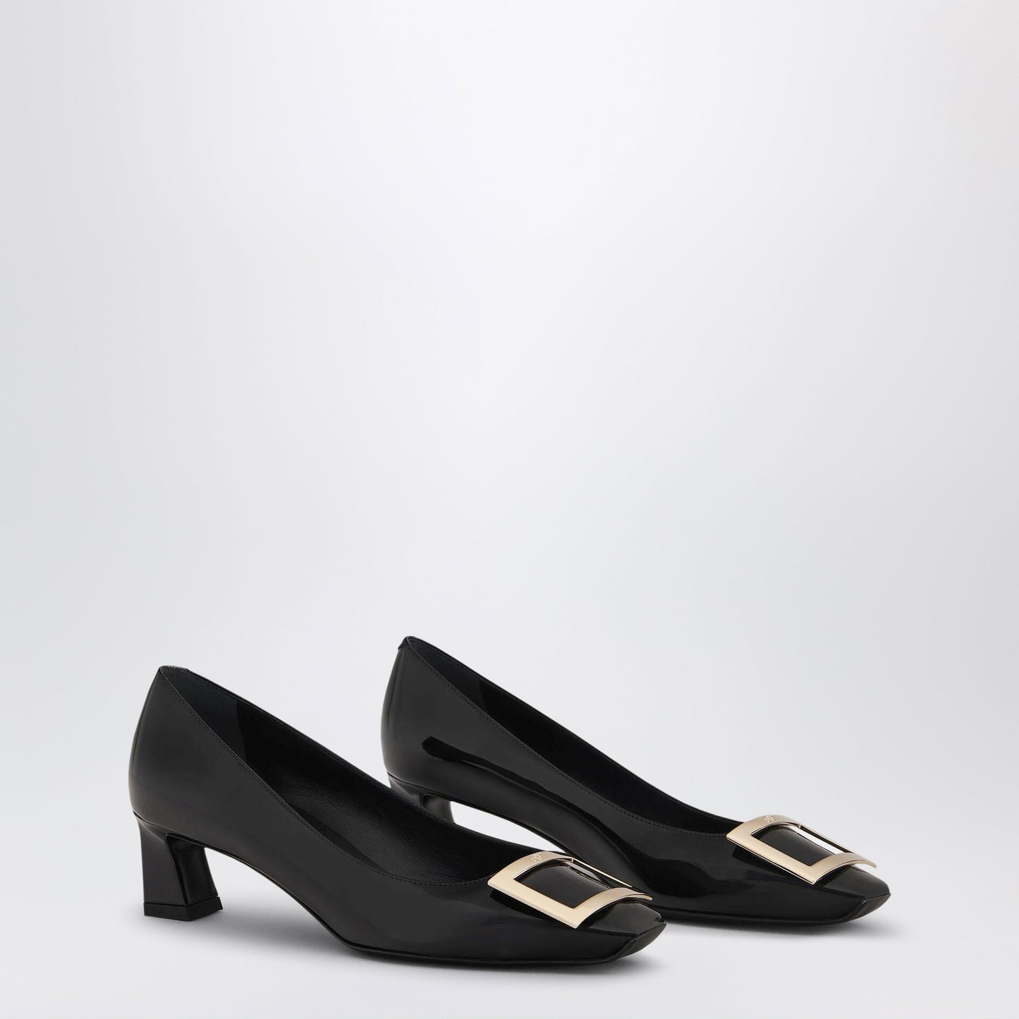 Roger Vivier Black Patent Leather Trompette Pumps Women ROGER VIVIER