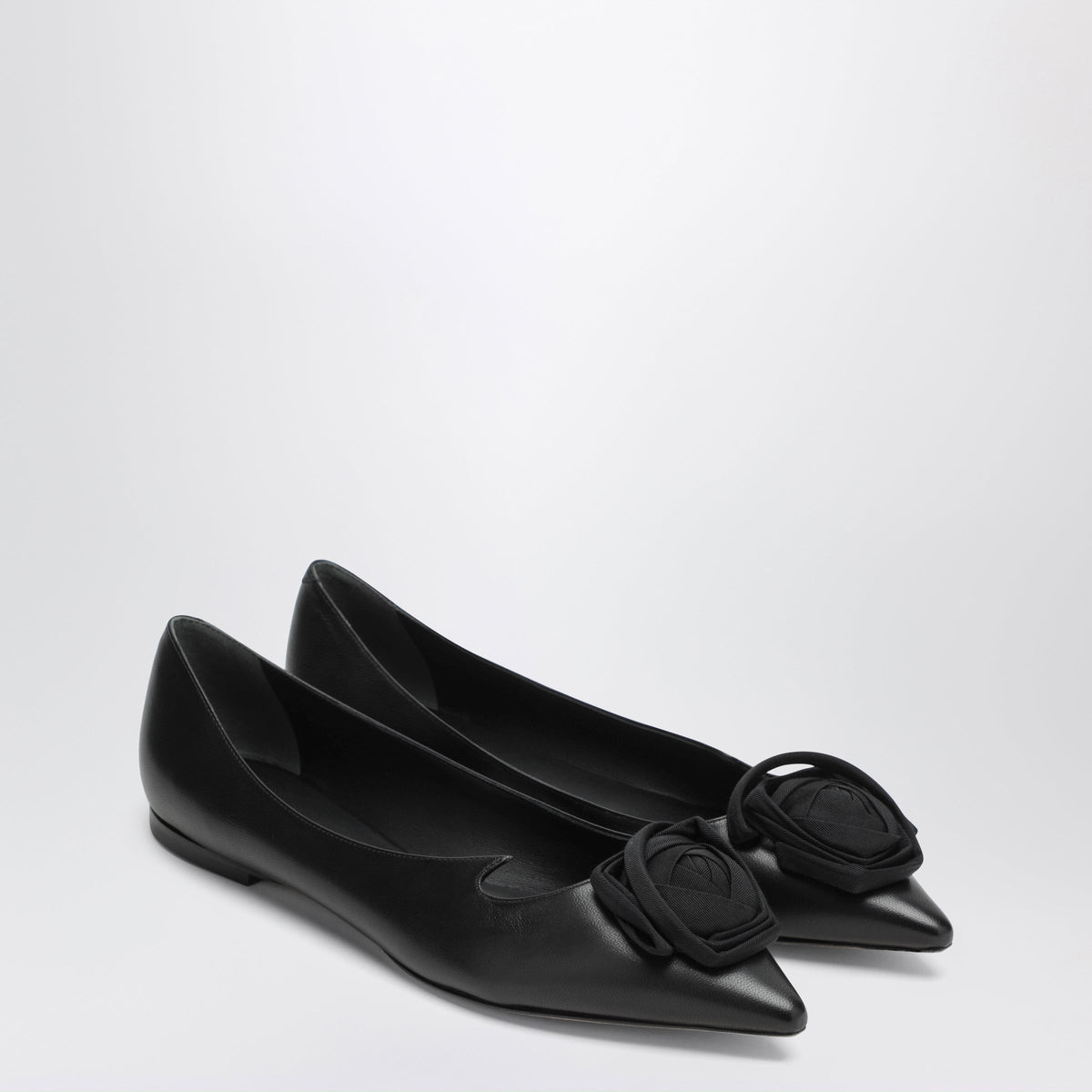 Roger Vivier Rose Vivier Ballet Flats In Black Suede Women ROGER VIVIER