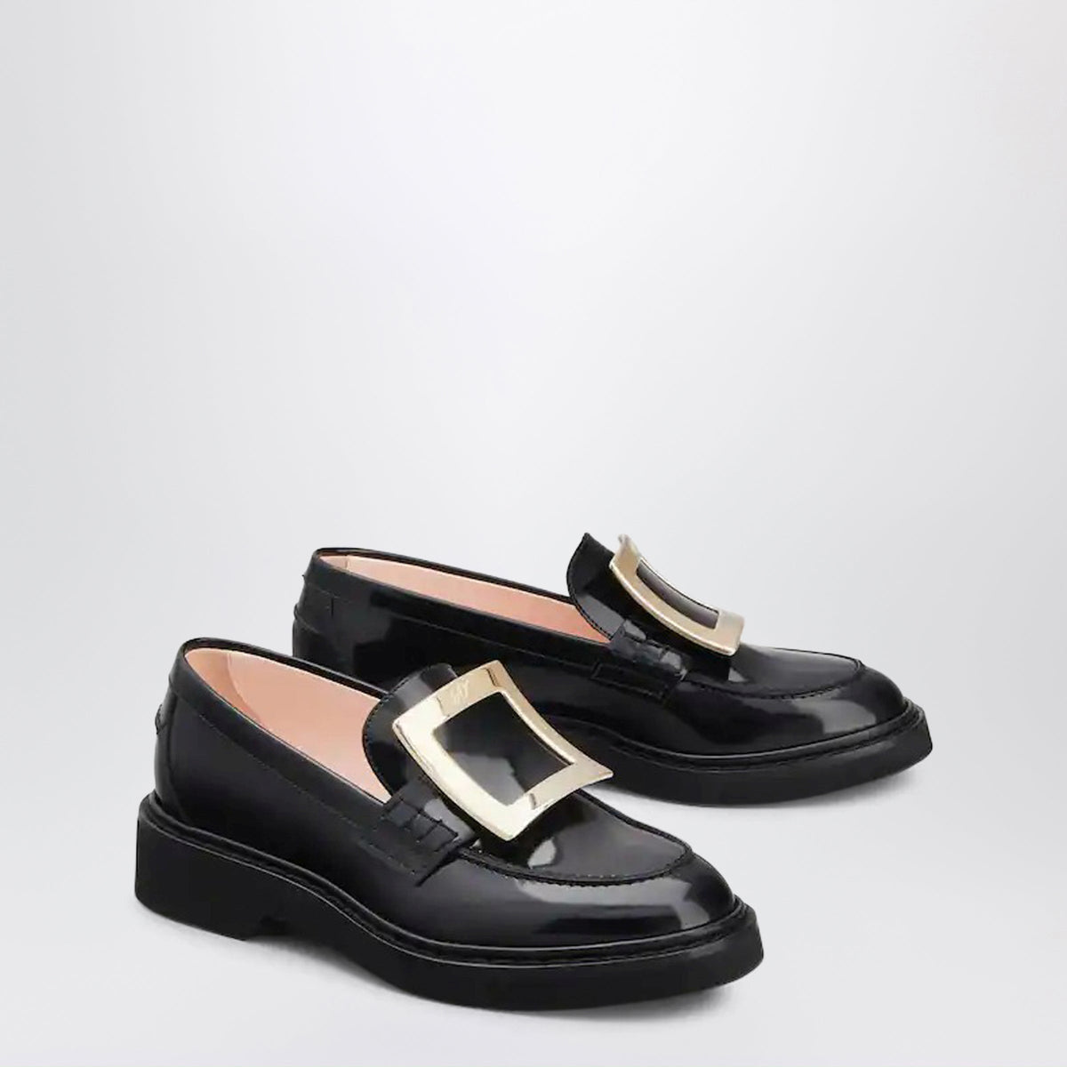 Roger Vivier Viv' Rangers Loafers In Black Leather Women ROGER VIVIER
