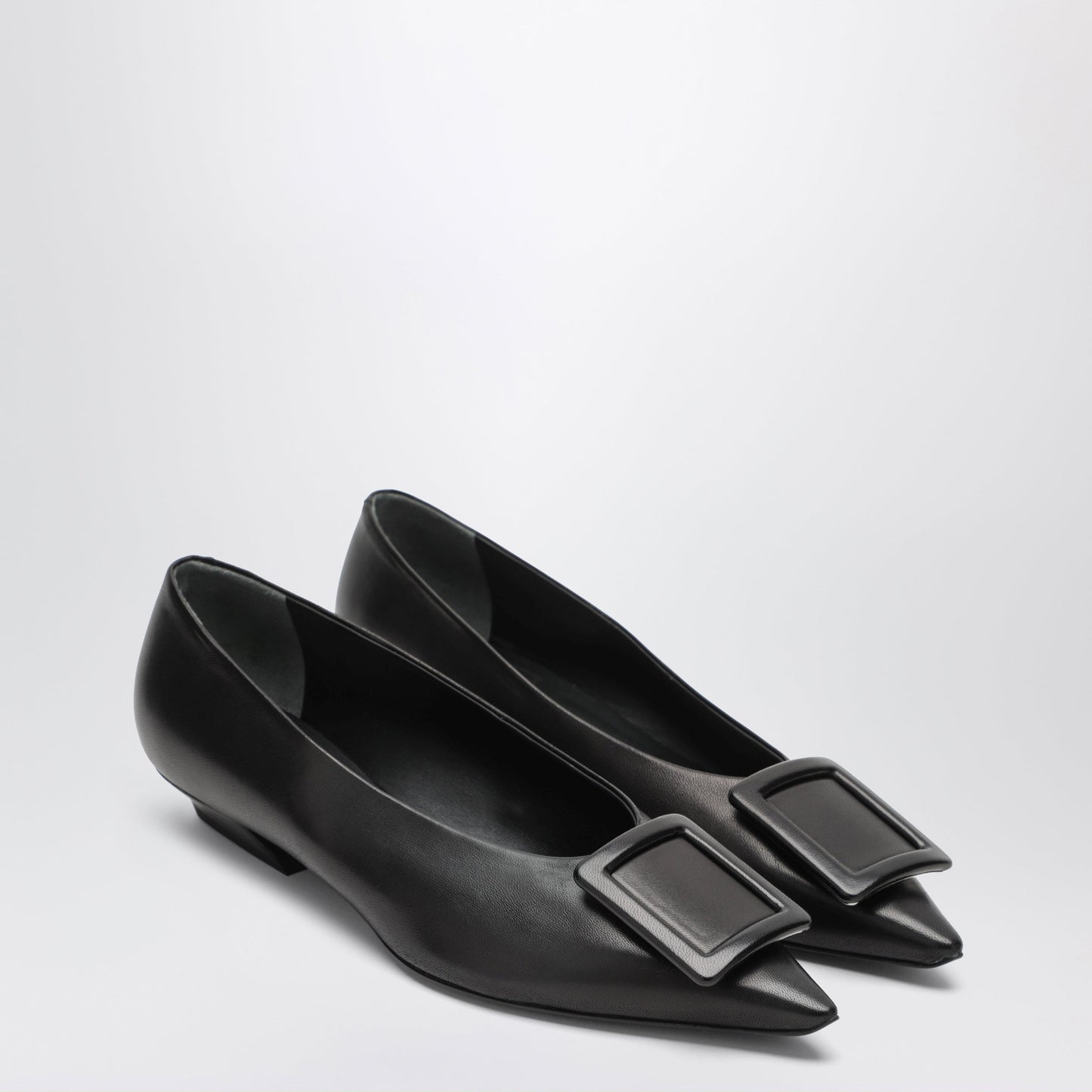 Roger Vivier Gommettine Ballerina In Black Leather Women ROGER VIVIER