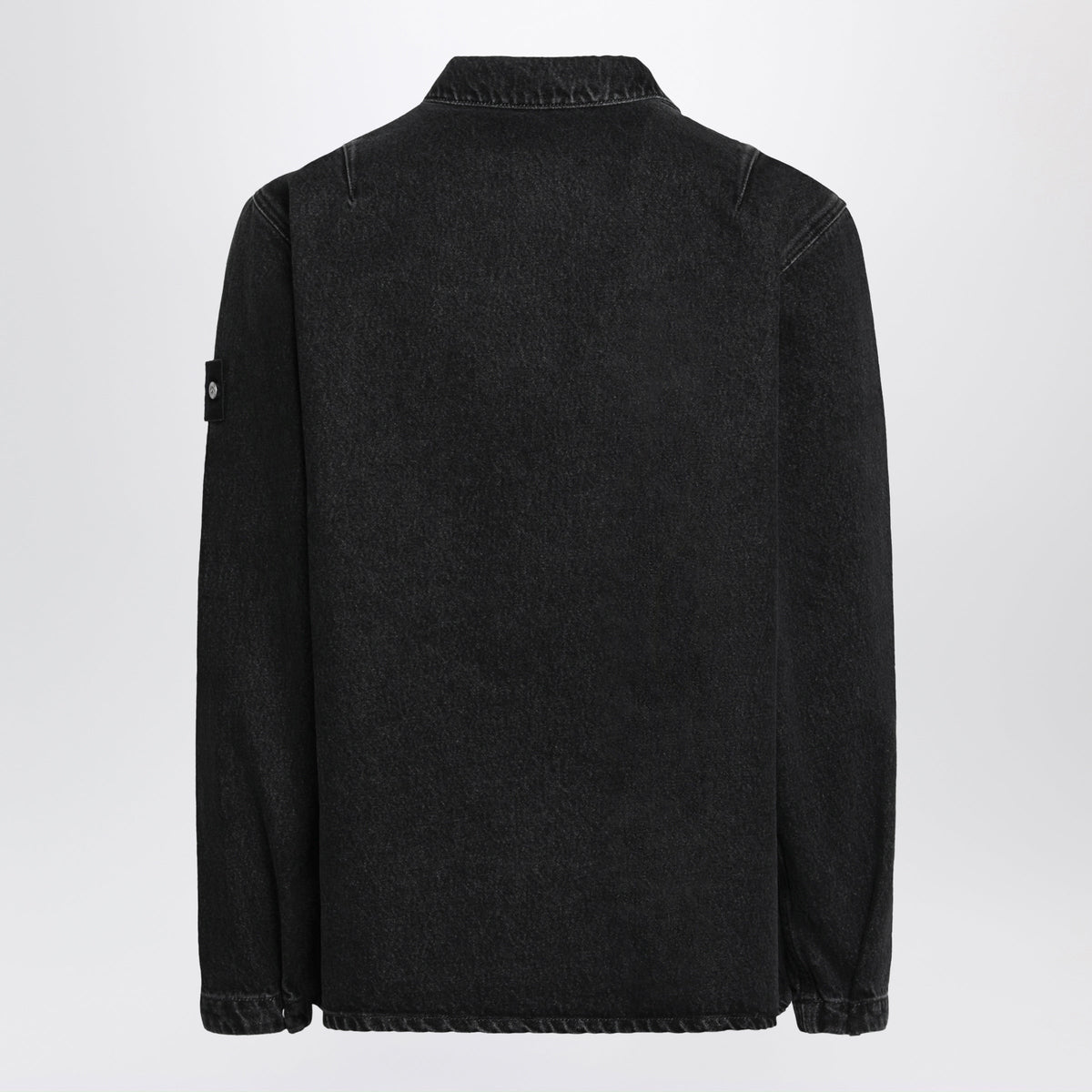 Stone Island Black Denim Shirt Jacket Men STONE ISLAND