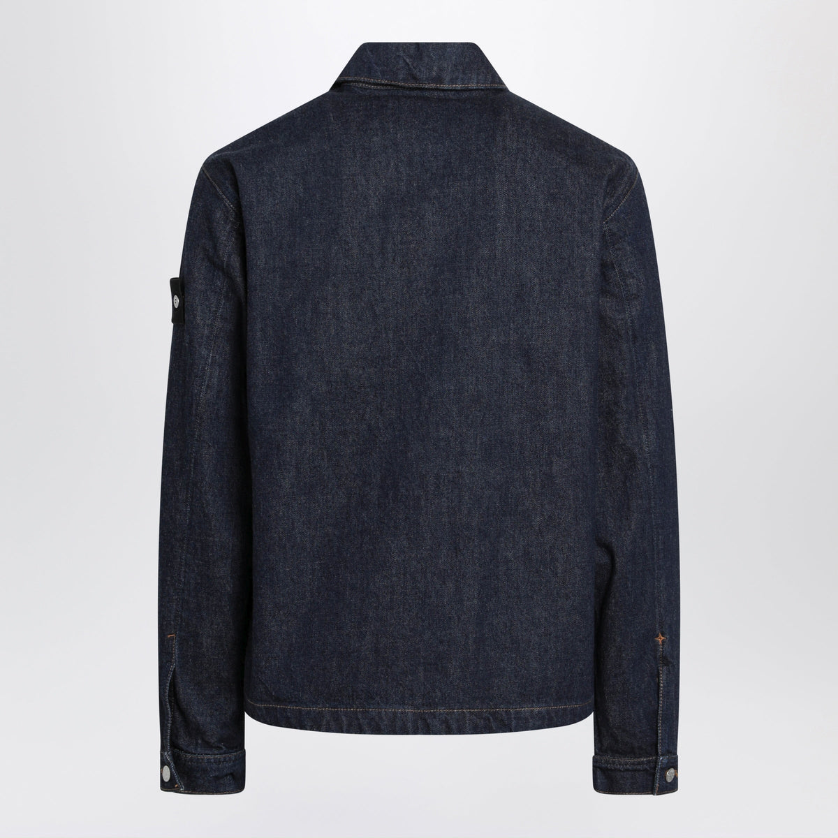 Stone Island Dark Blue Denim Shirt Jacket Men STONE ISLAND