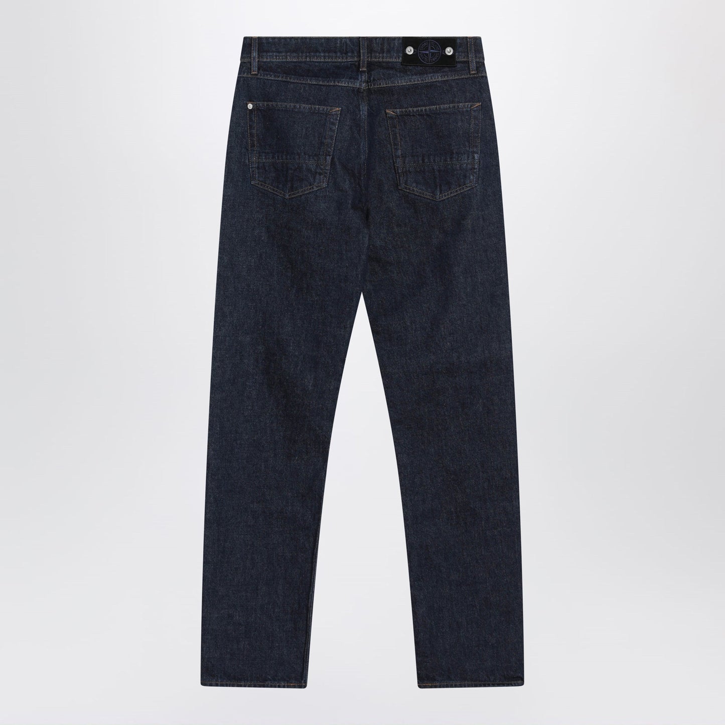 Stone Island Regular Straight Jeans In Blue Rinsed Denim Men STONE ISLAND